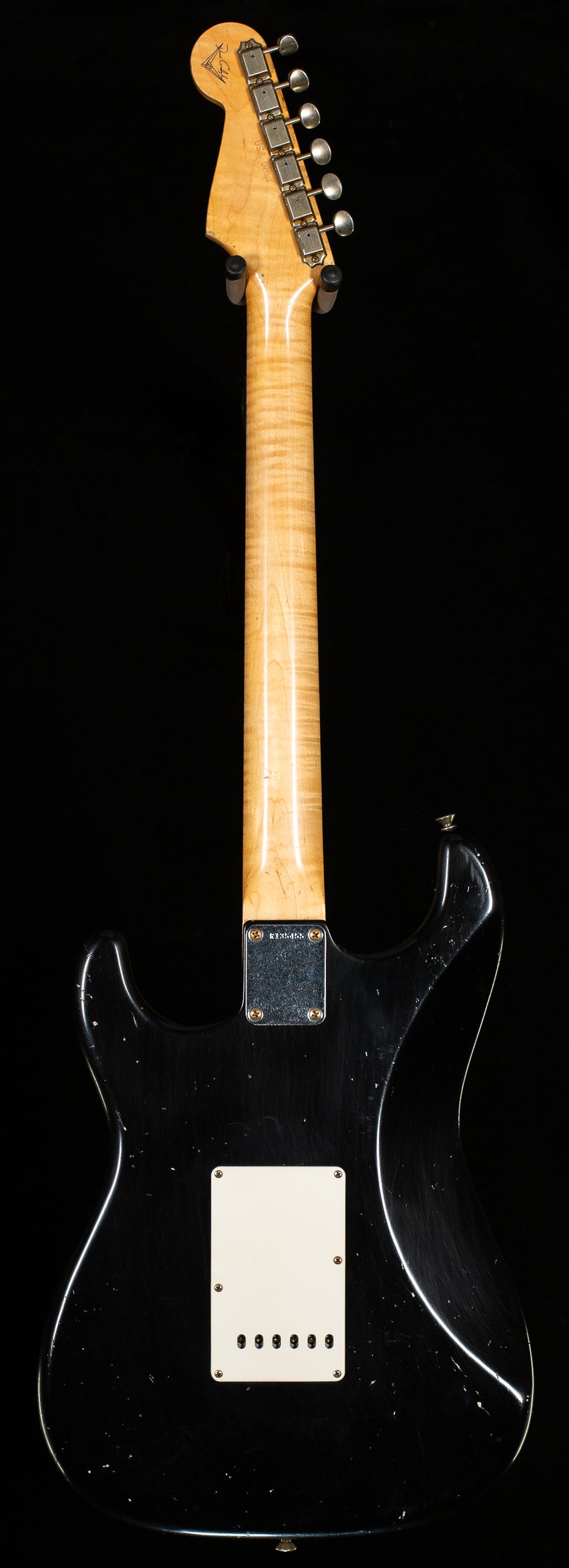 Fender Custom Shop Masterbuilt Dennis Galuzska True '62 Strat Journeyman Relic Black Brazilian 59 C (455)