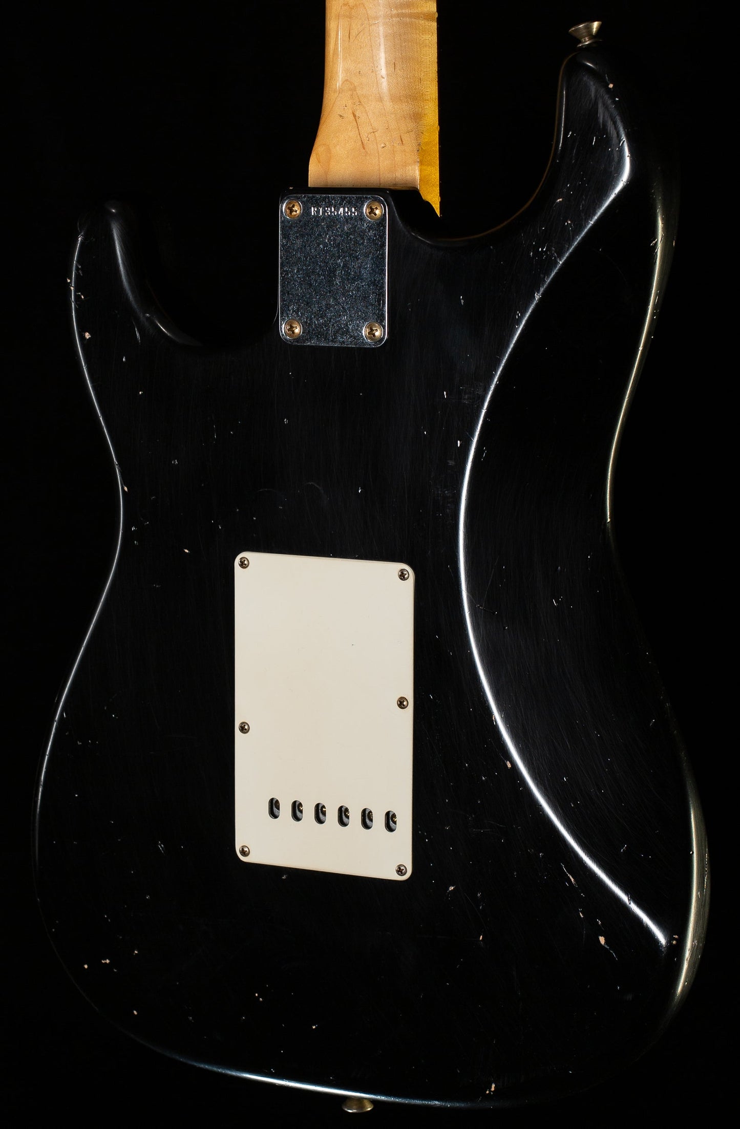 Fender Custom Shop Masterbuilt Dennis Galuzska True '62 Strat Journeyman Relic Black Brazilian 59 C (455)