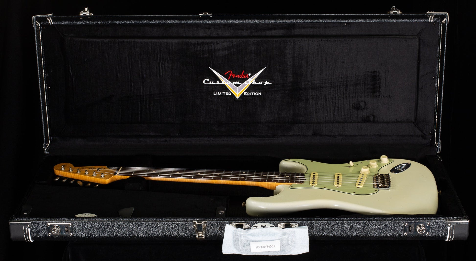 Fender Custom Shop True '62 Strat Journeyman Relic Masterbuilt Dennis Galuszka Olympic White Brazilian (536)