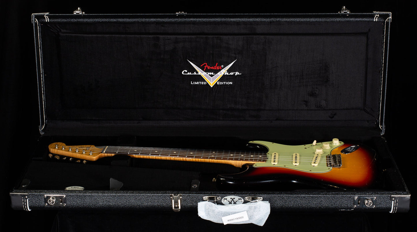 Fender Custom Shop Masterbuilt Dennis Galuzska True '62 Strat Journeyman 3-Tone Sunburst Brazilian 59 C   (773)