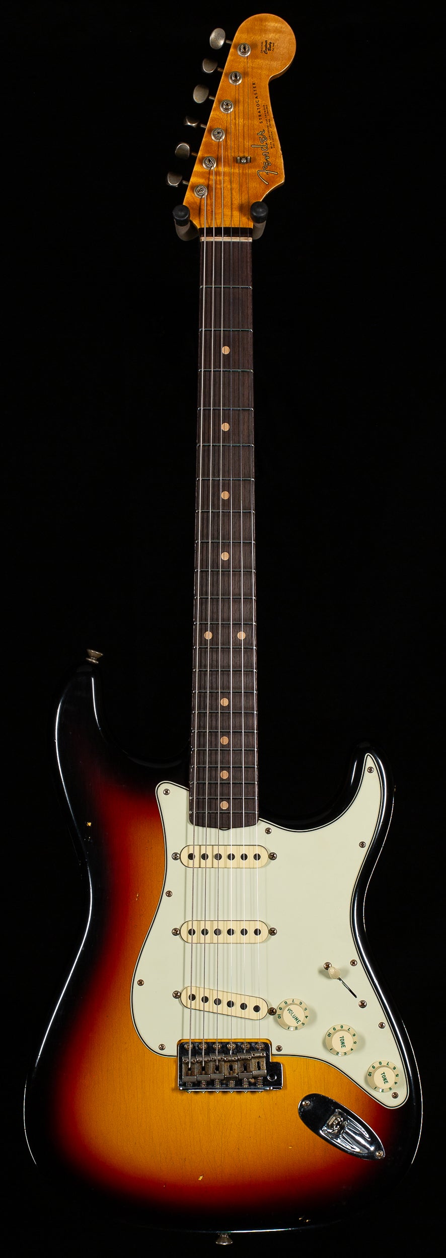 Fender Custom Shop Willcutt True '62 Stratocaster Journeyman Relic 3-Tone Sunburst Large C  (047)
