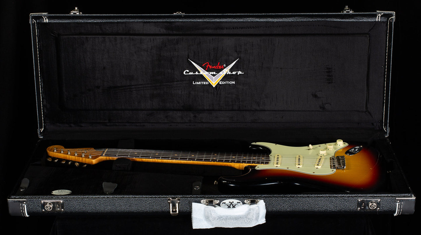 Fender Custom Shop Willcutt True '62 Stratocaster Journeyman Relic 3-Tone Sunburst Large C  (047)