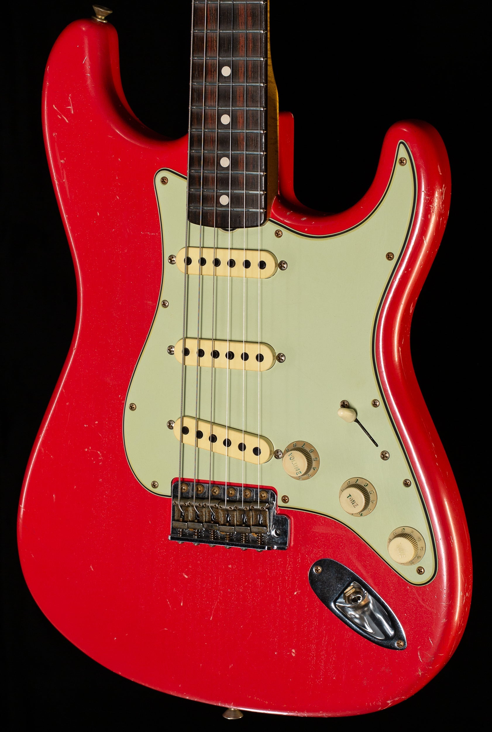 Fender Custom Shop True '62 Strat Journeyman Relic Masterbuilt Dennis Galuszka Fiesta Red Brazilian '59 C (410)