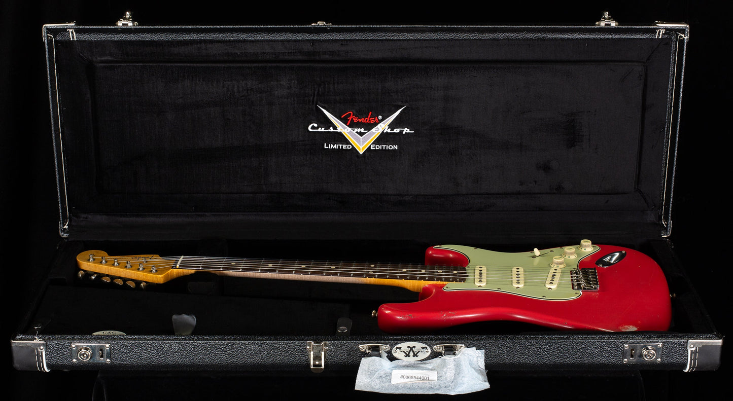 Fender Custom Shop Masterbuilt Andy Hicks True '62 Strat Journeyman Fiesta Red Brazilian 59 C (285)