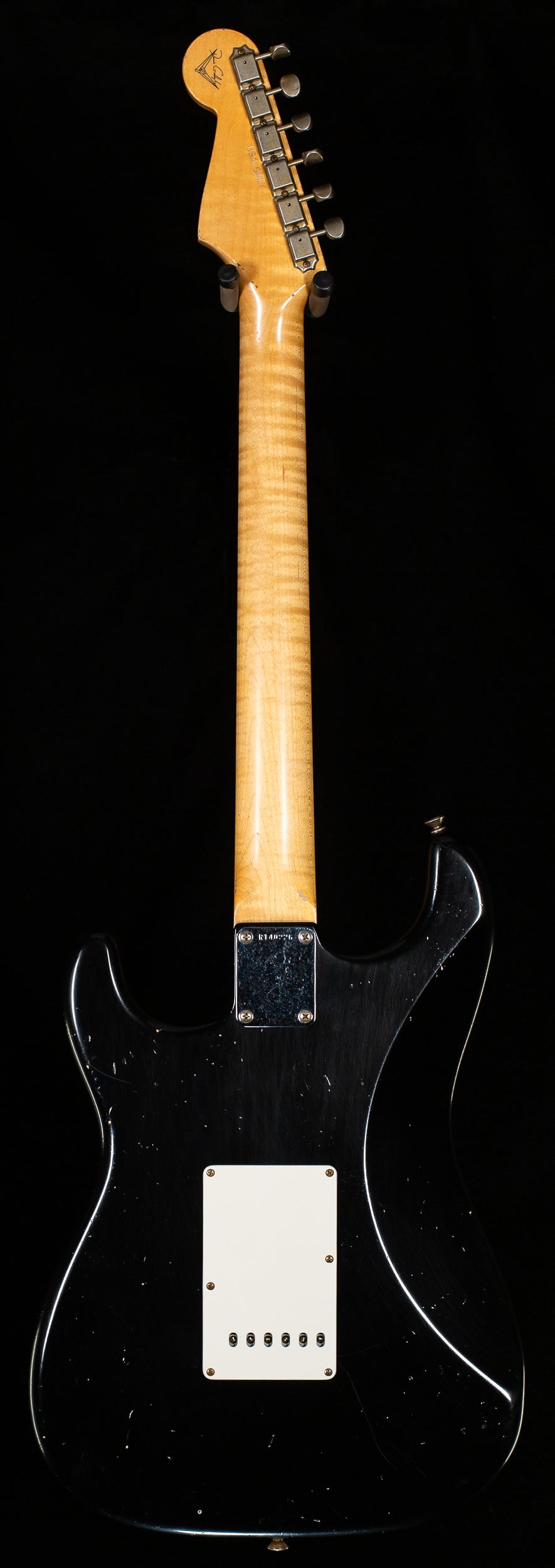 Fender Custom Shop Masterbuilt Dennis Galuzska True '62 Strat Journeyman Relic Black Brazilian 59 C  (226)