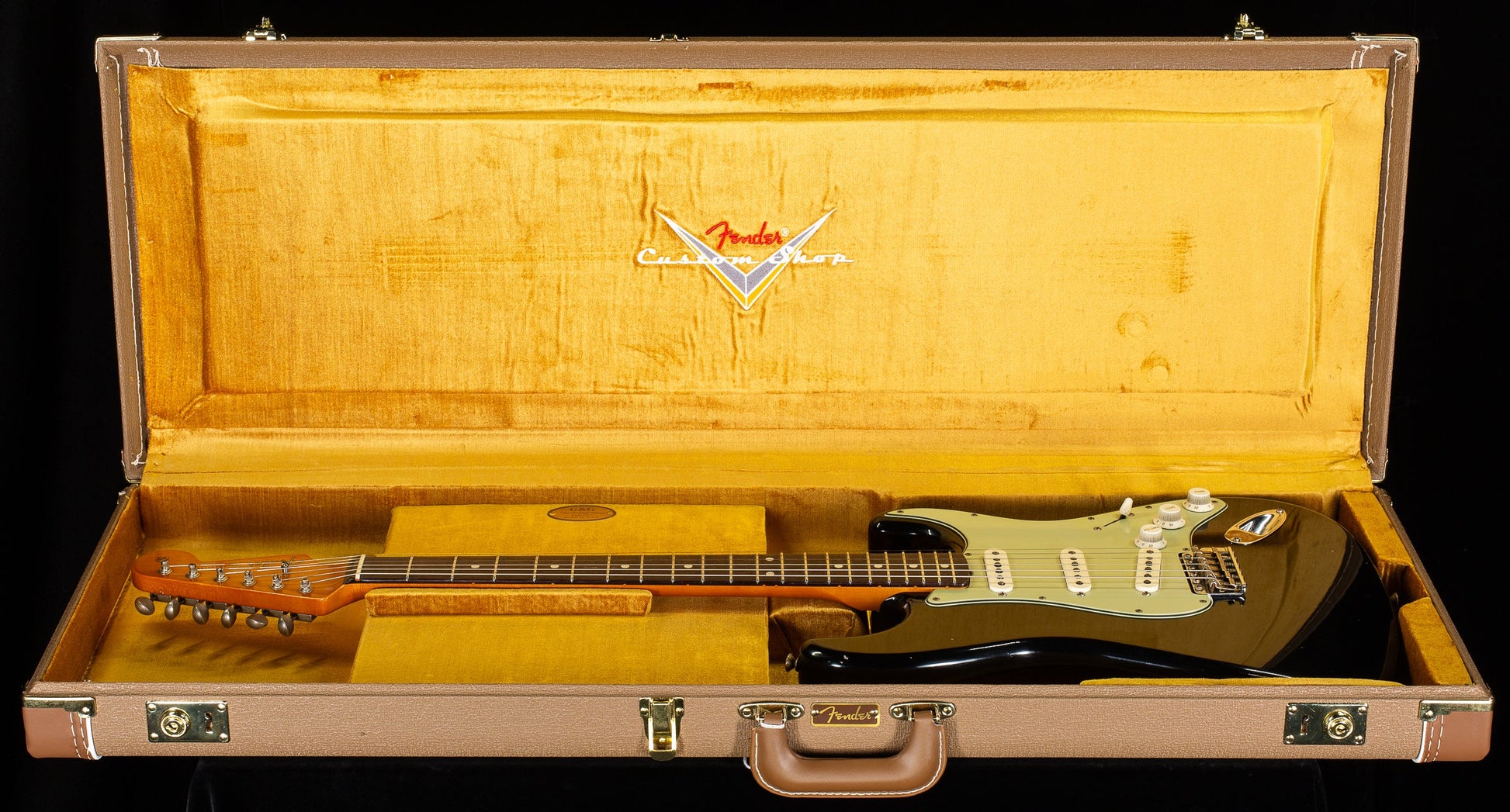 Fender Custom Shop Masterbuilt Levi Perry 60's Korina Stratocast Journeyman Relic Black (595)