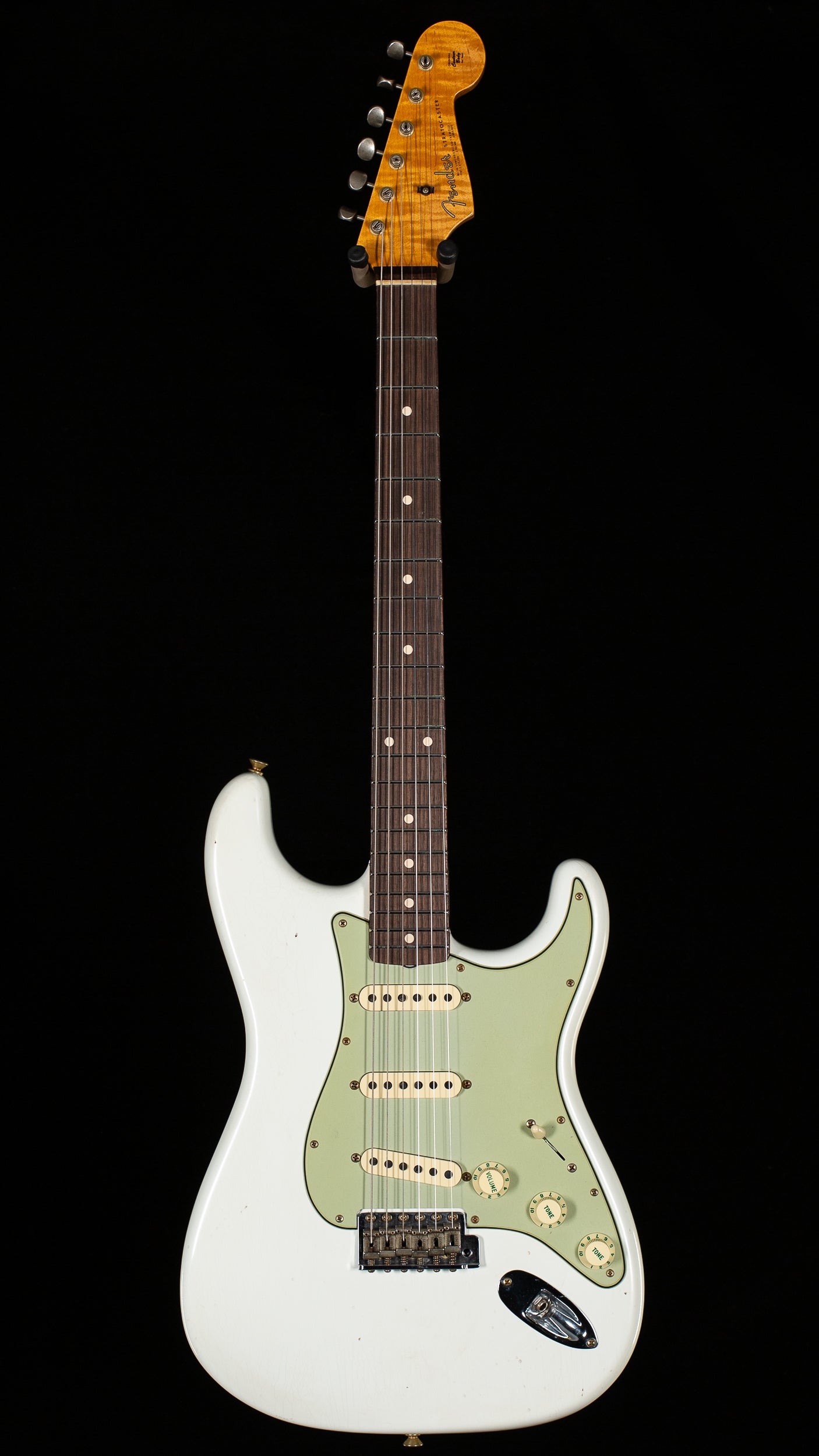 Fender Custom Shop Willcutt True '62 Stratocaster Journeyman Relic Olympic White '57 V (850)