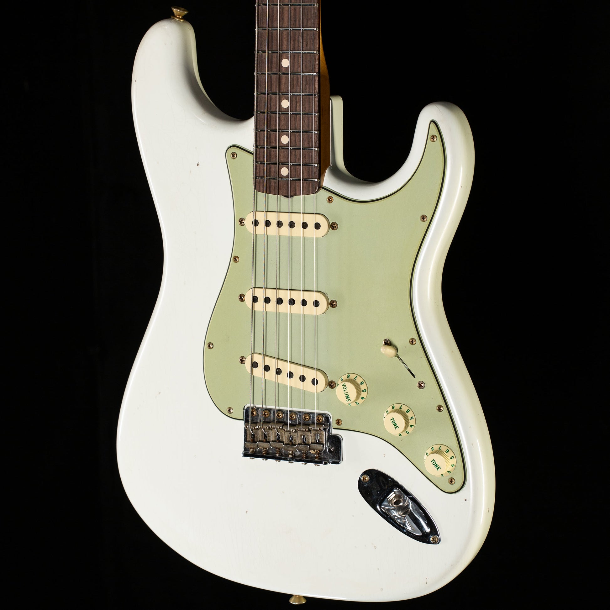 Fender Custom Shop Willcutt True '62 Stratocaster Journeyman Relic Olympic White '57 V (850)
