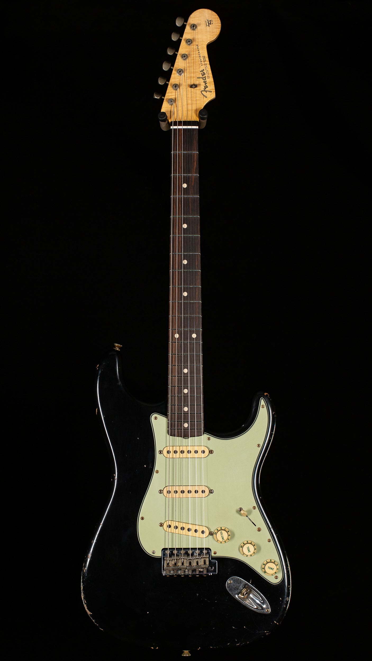 Fender Custom Shop Masterbuilt Andy Hicks True '62 Strat Journeyman Relic Black Brazilian '59 C (193)