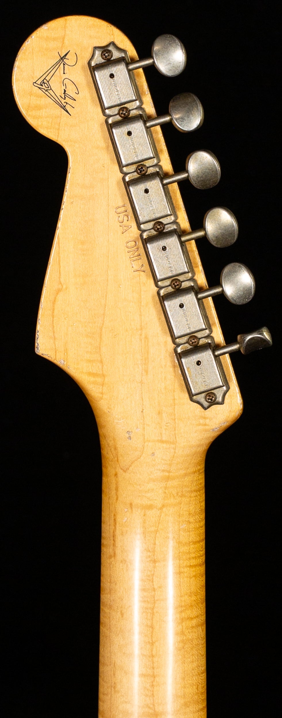 Fender Custom Shop Masterbuilt Dennis Galuzska True '62 Strat Journeyman Relic Black Brazilian 59 C (004)