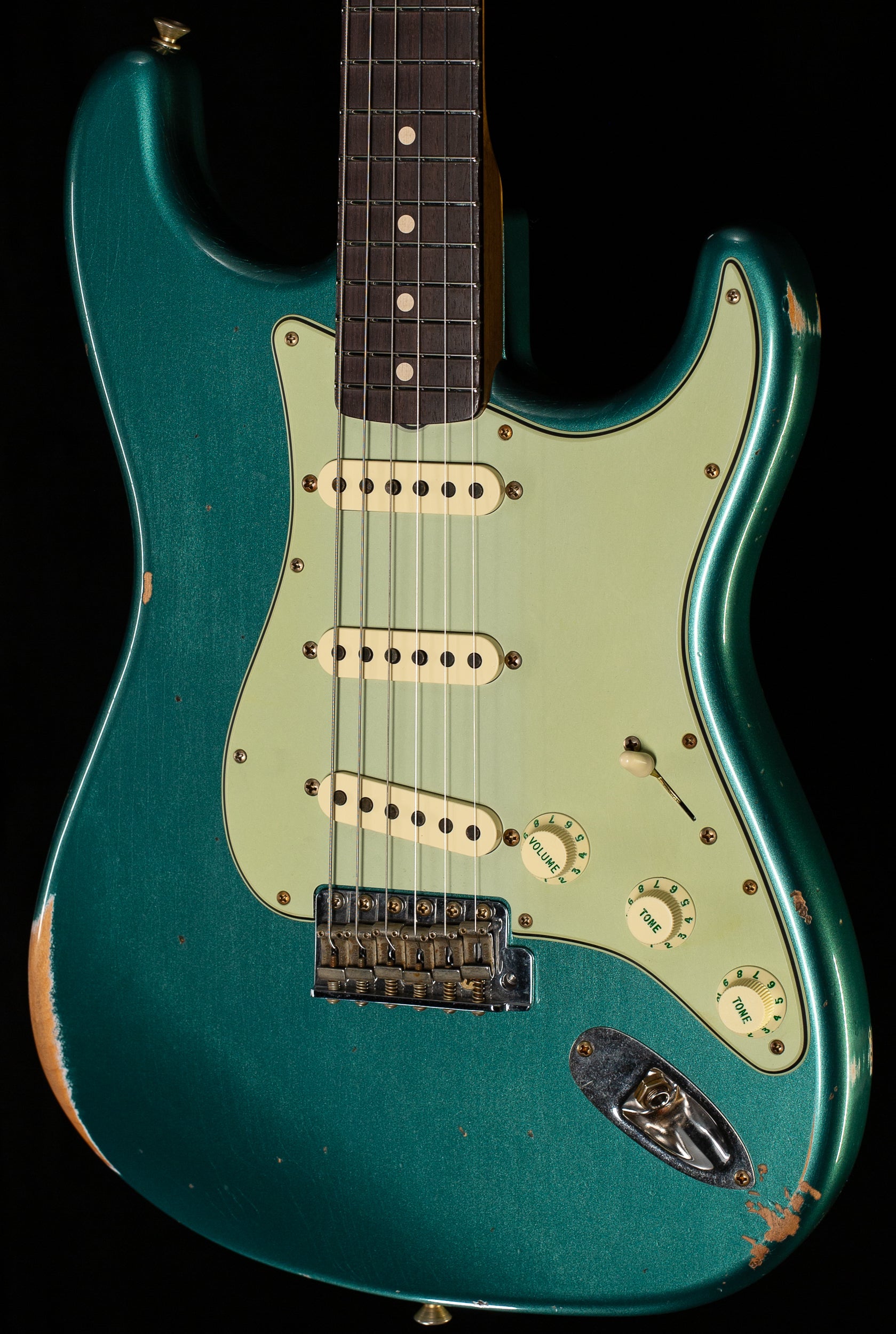 Fender Custom Shop Willcutt True '62 Stratocaster Relic Sherwood Green Metallic '59 C (028)