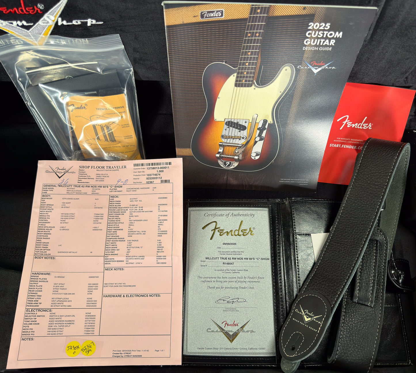 Fender Custom Shop Willcutt True '62 Stratocaster NOS Sherwood Green Metallic 60s "C"  (047)