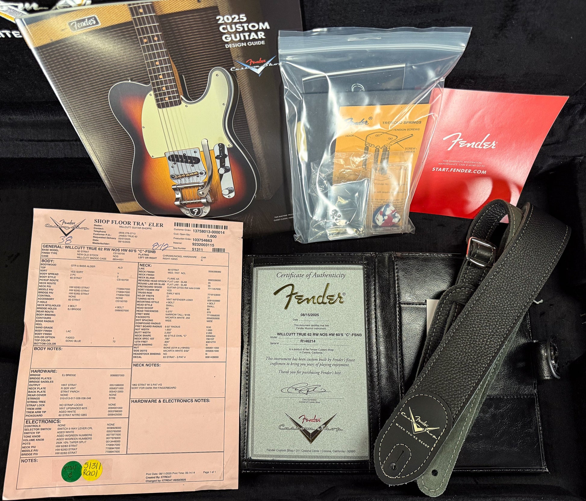 Fender Custom Shop Willcutt True '62 Stratocaster NOS Faded Sonic Blue 60s "C"  (214)