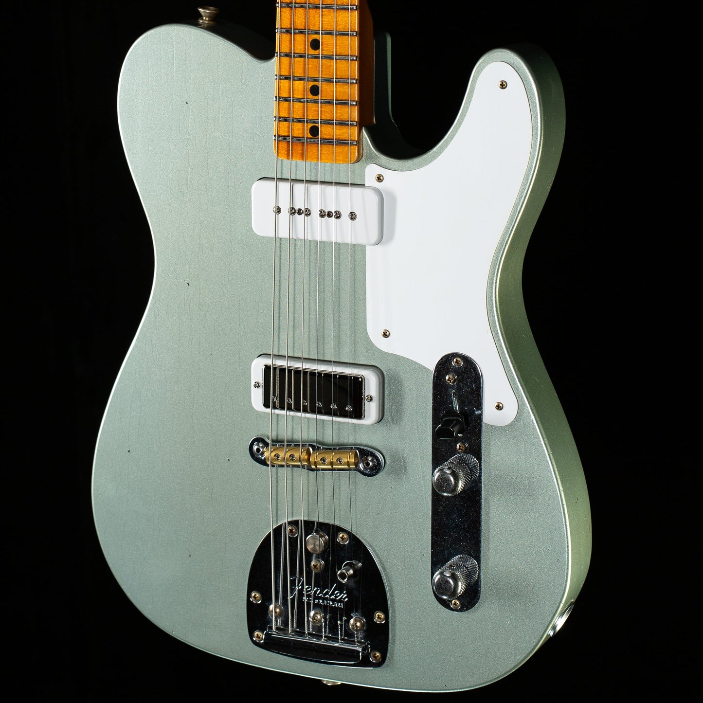 Fender Custom Shop Limted Edition Ocelot Telecaster Journeyman Relic Super Faded Aged Fire Mist Silver (302)