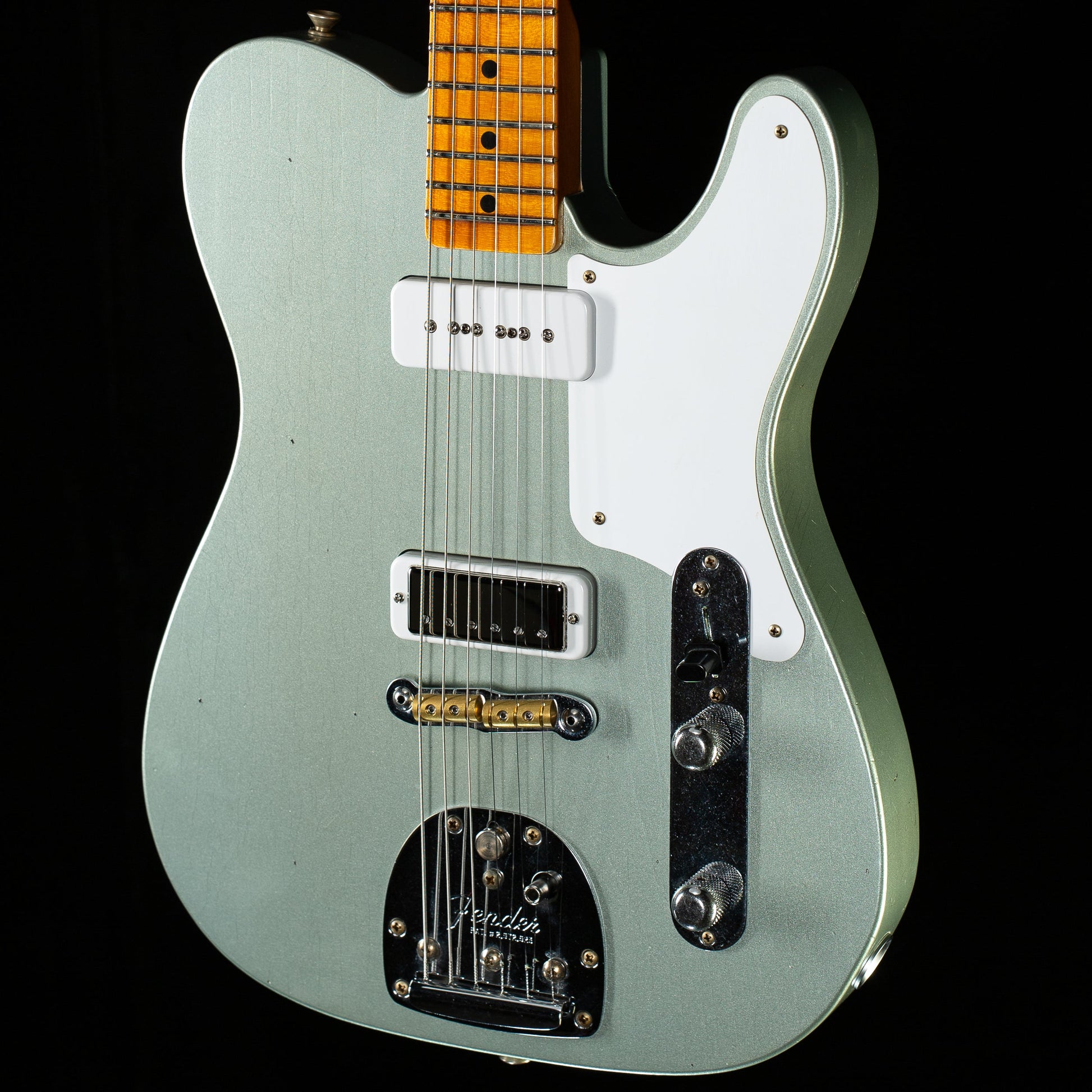 Fender Custom Shop Limted Edition Ocelot Telecaster Journeyman Relic Super Faded Aged Fire Mist Silver (302)