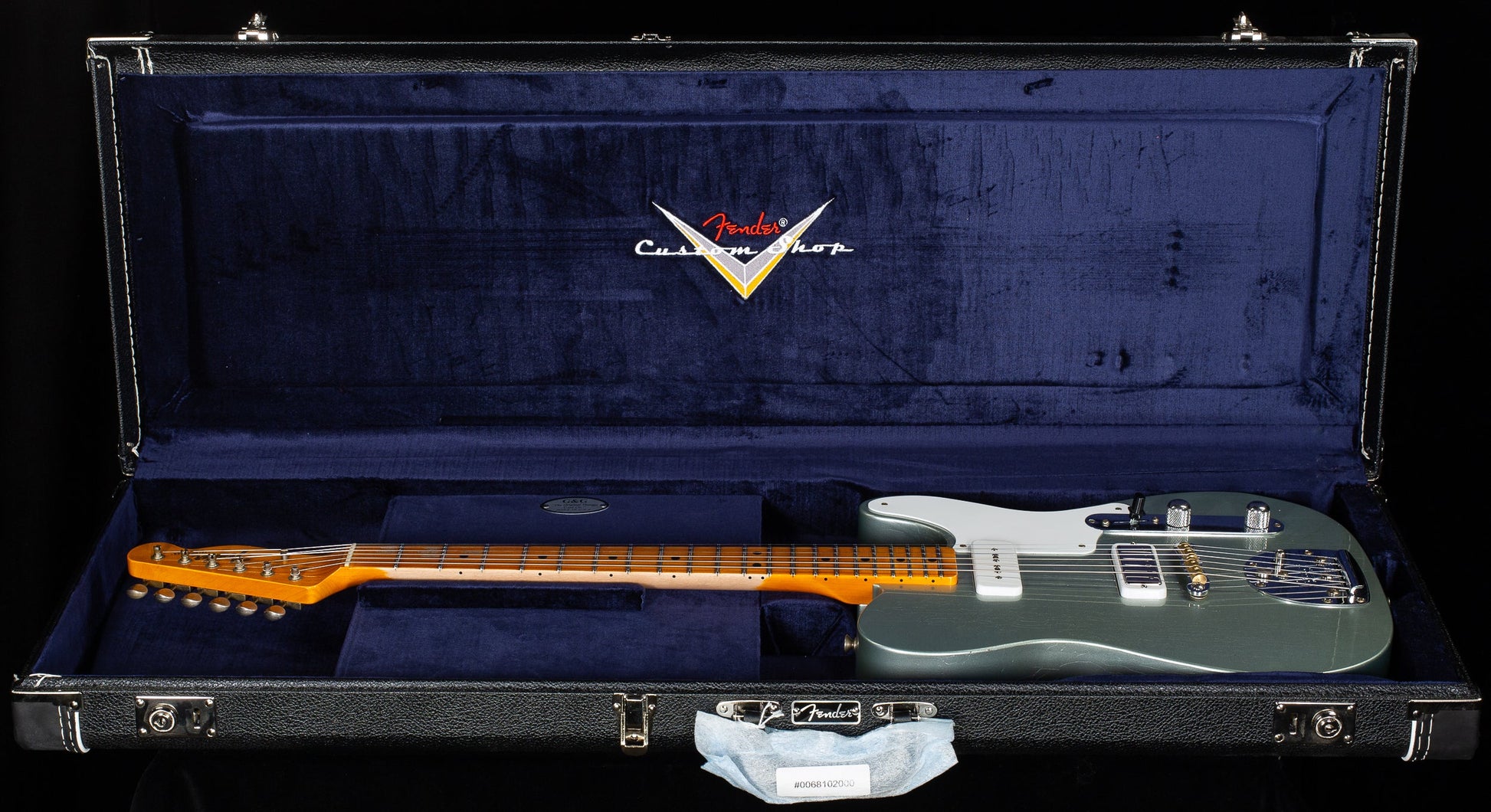 Fender Custom Shop Limted Edition Ocelot Telecaster Journeyman Relic Super Faded Aged Fire Mist Silver (302)