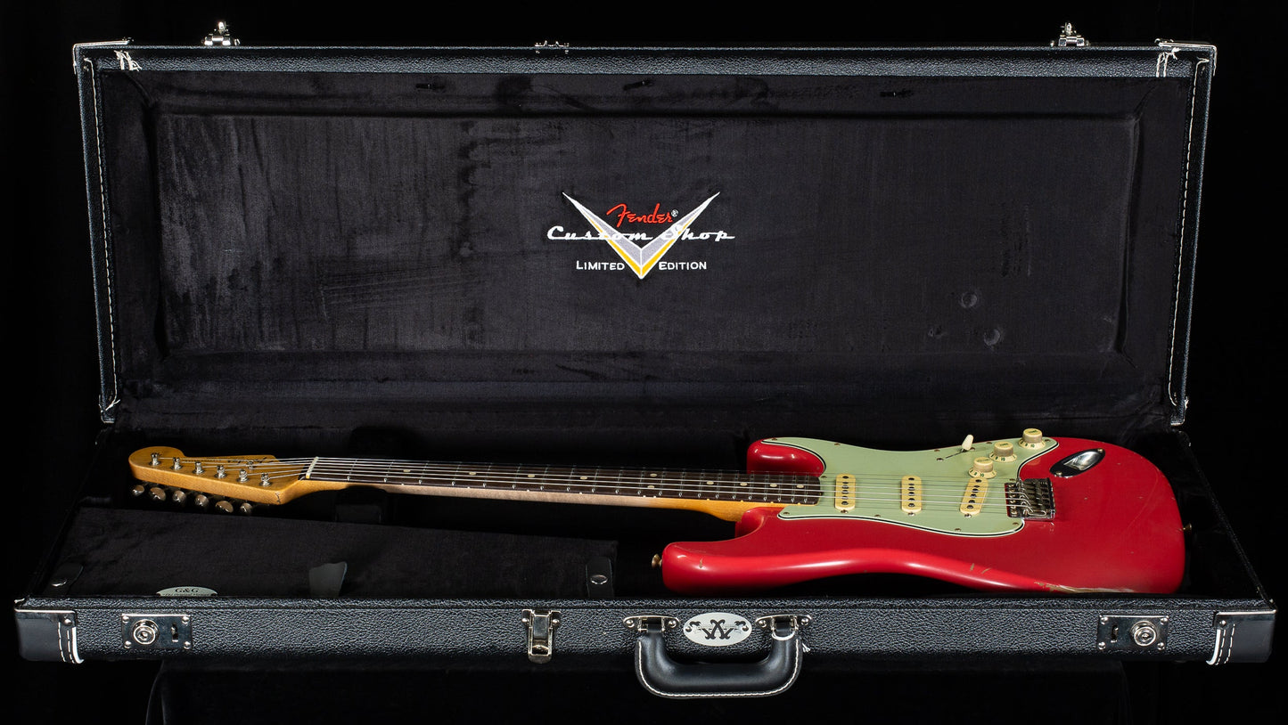 Fender Custom Shop True '62 Strat Journeyman Relic Masterbuilt Andy Hicks Fiesta Red Brazilian '59 C (863)