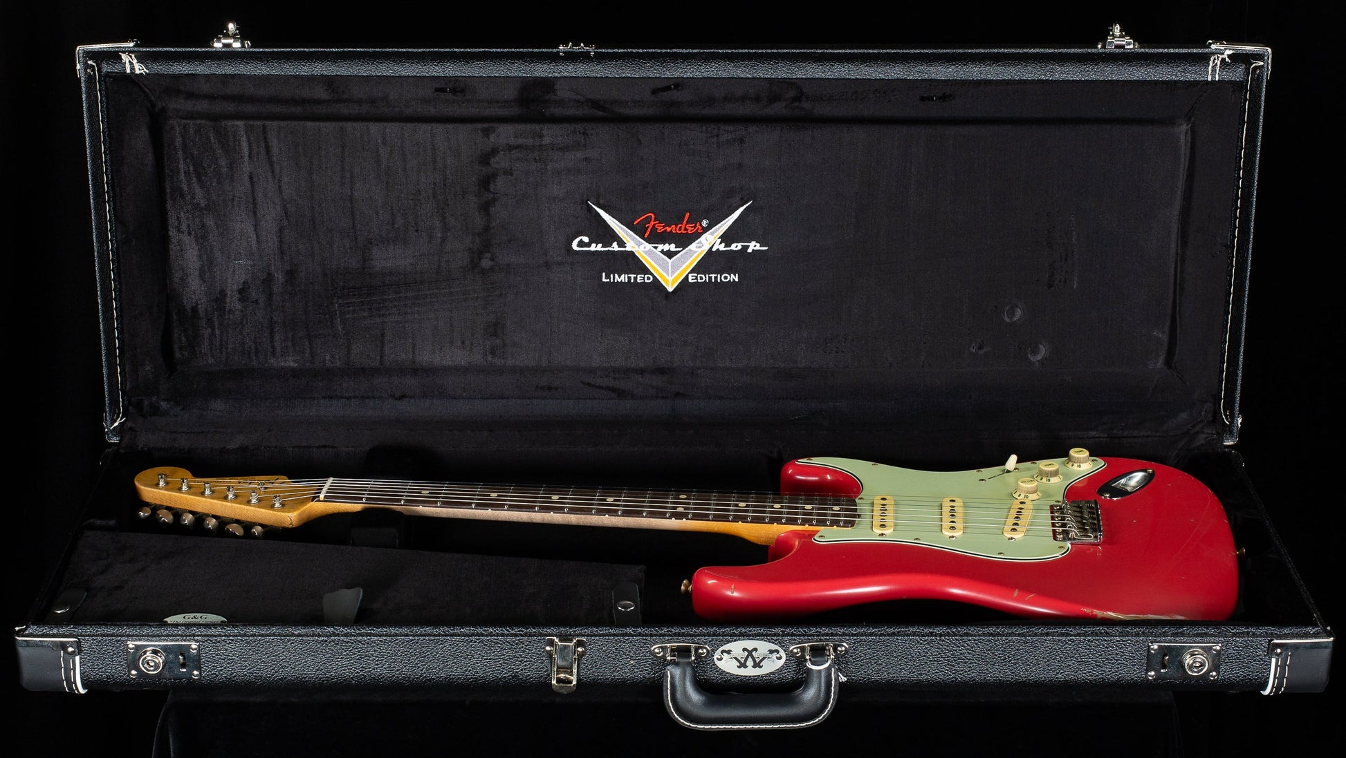 Fender Custom Shop True '62 Strat Journeyman Relic Masterbuilt Andy Hicks Fiesta Red Brazilian '59 C (863)