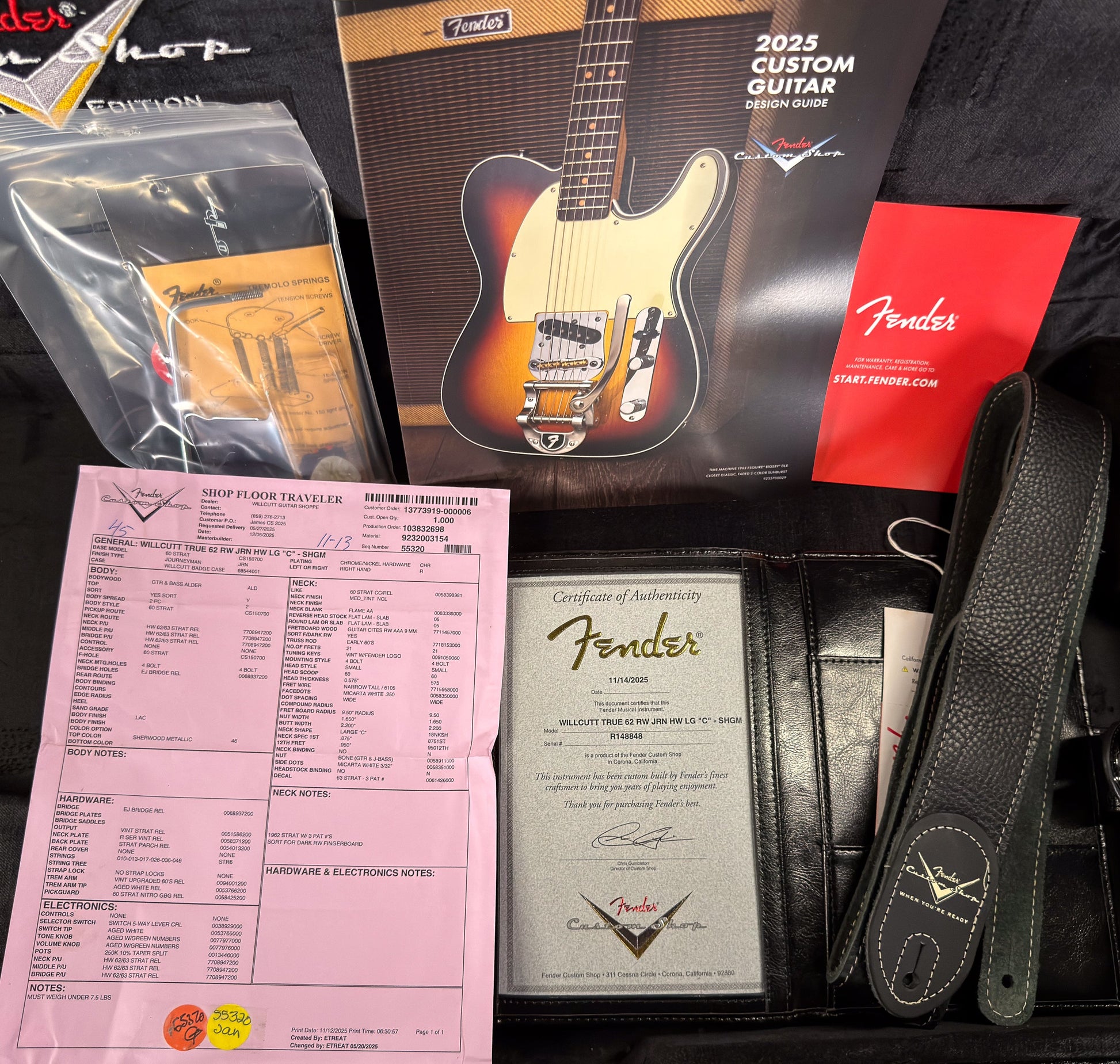 Fender Custom Shop Willcutt True '62 Stratocaster Journeyman Relic Sherwood Green Metallic Large C (848)
