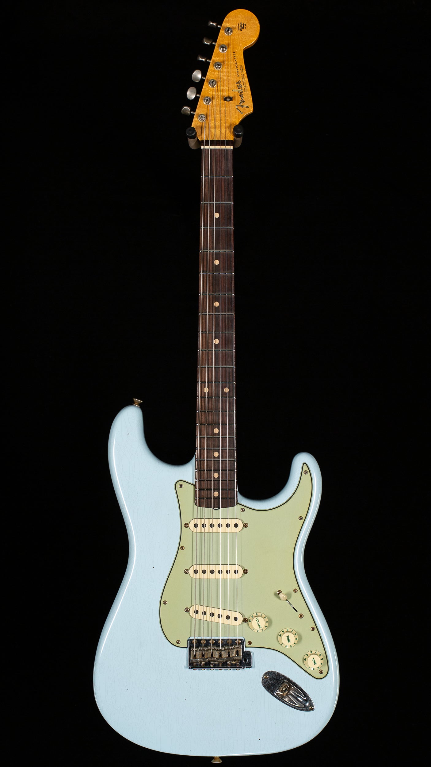 Fender Custom Shop Willcutt True '62 Stratocaster Journeyman Relic Faded Sonic Blue 60s C  (950)