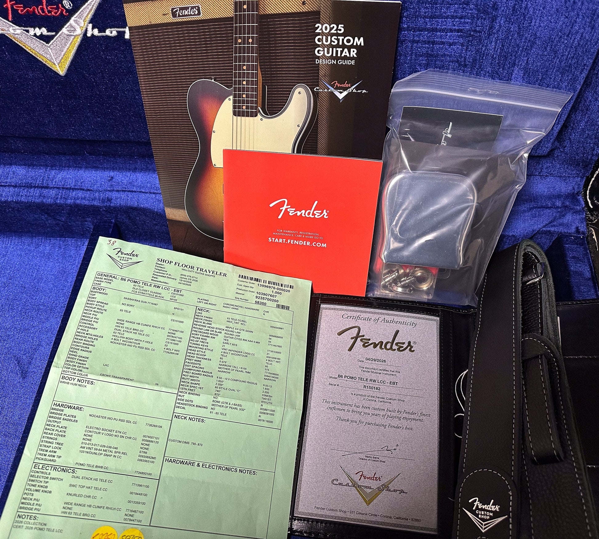 Fender Custom Shop Telecaster Deluxe Closet Classic Ebony Transparent (182)