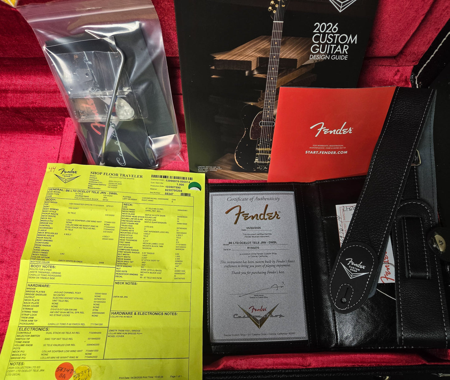 Fender Custom Shop Limted Edition Ocelot Telecaster Journeyman Relic Dirty White Blonde (270)