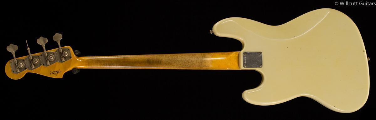 Fender Custom Shop 1960 Journeyman Jazz Bass Aged Olympic White Bass Guitar