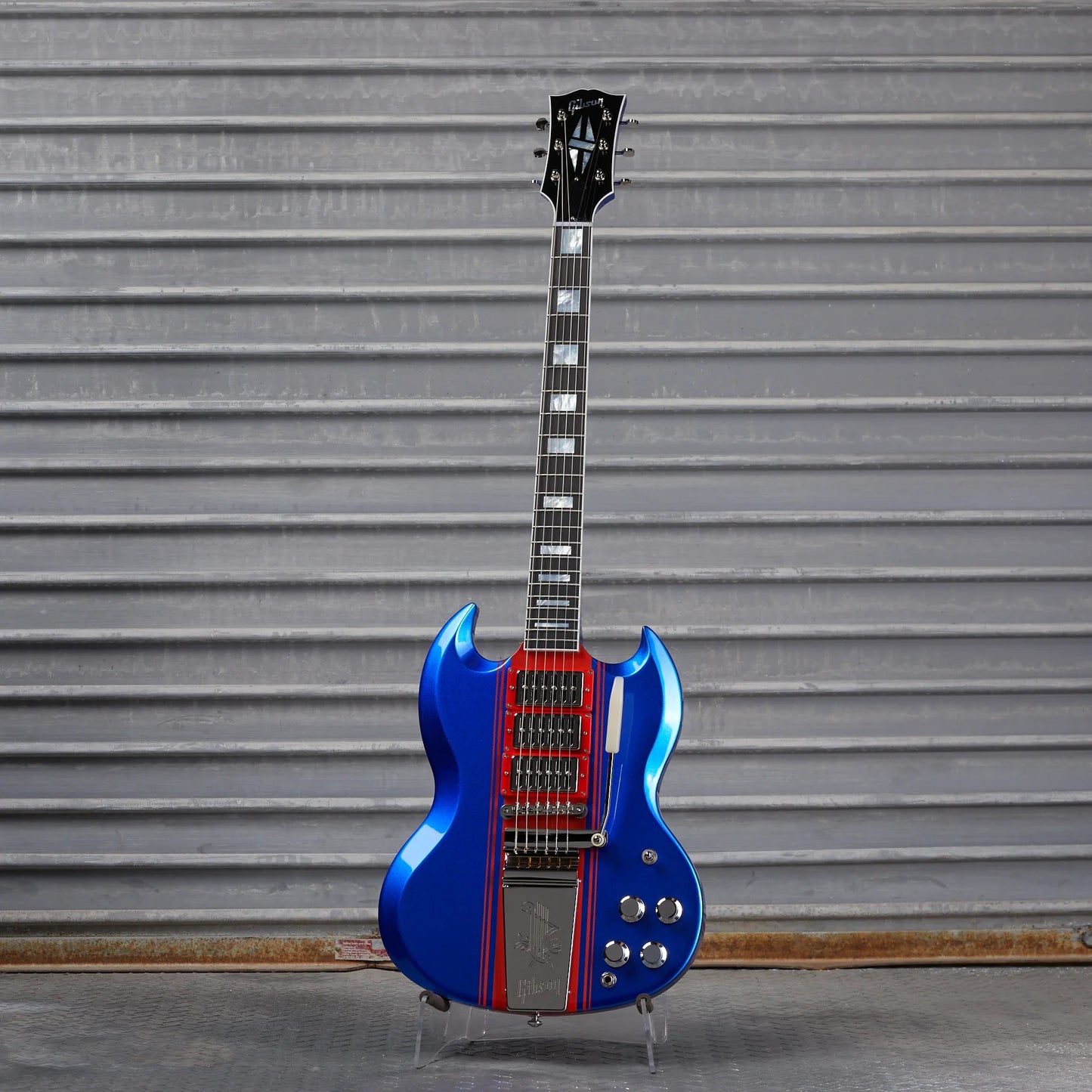 Gibson Mod™ Collection 1963 Les Paul SG Custom Reissue, Blue Sprint | Gibson Mod™ Collection