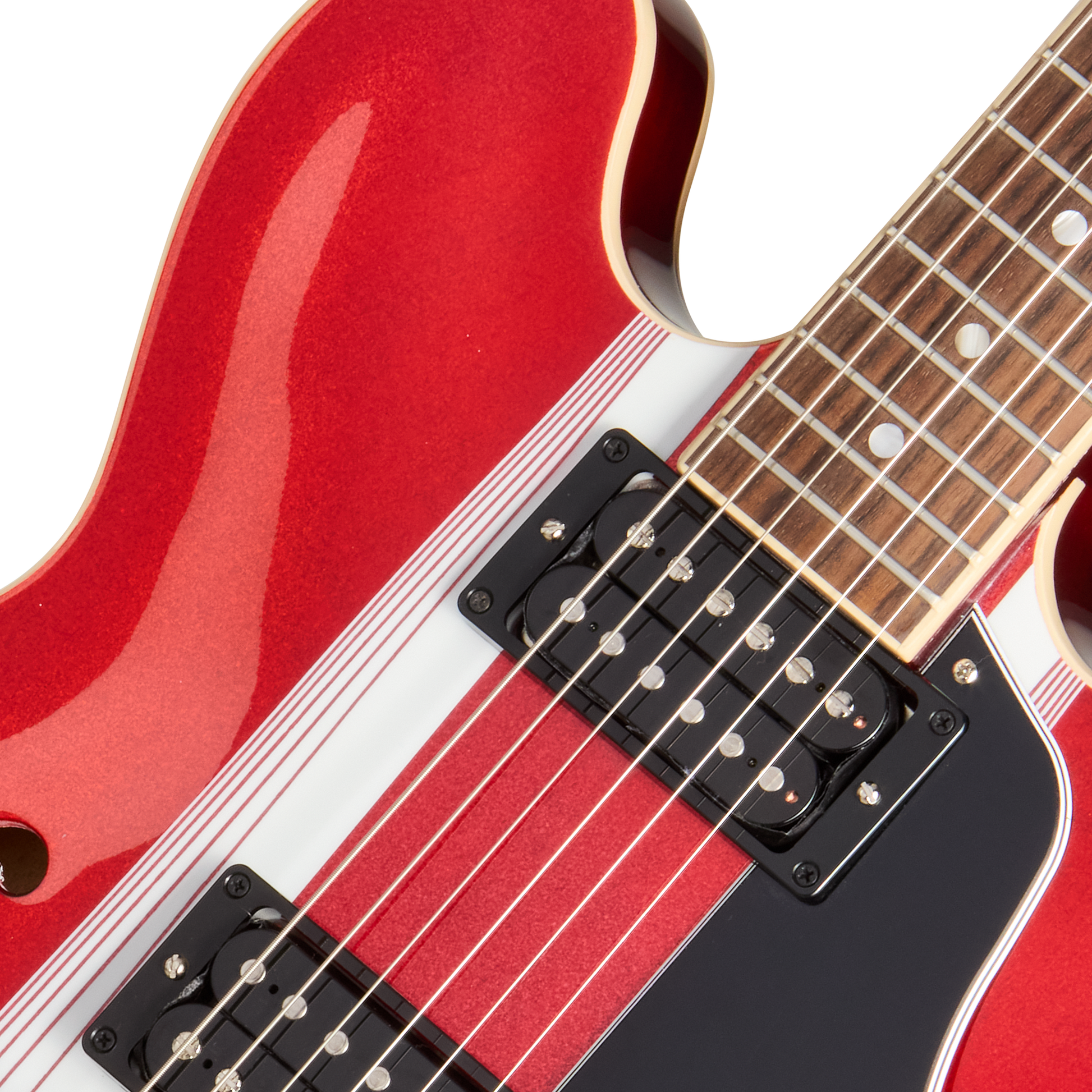 Gibson Mod™ Collection ES-335, Urgent Red Razorstripe
