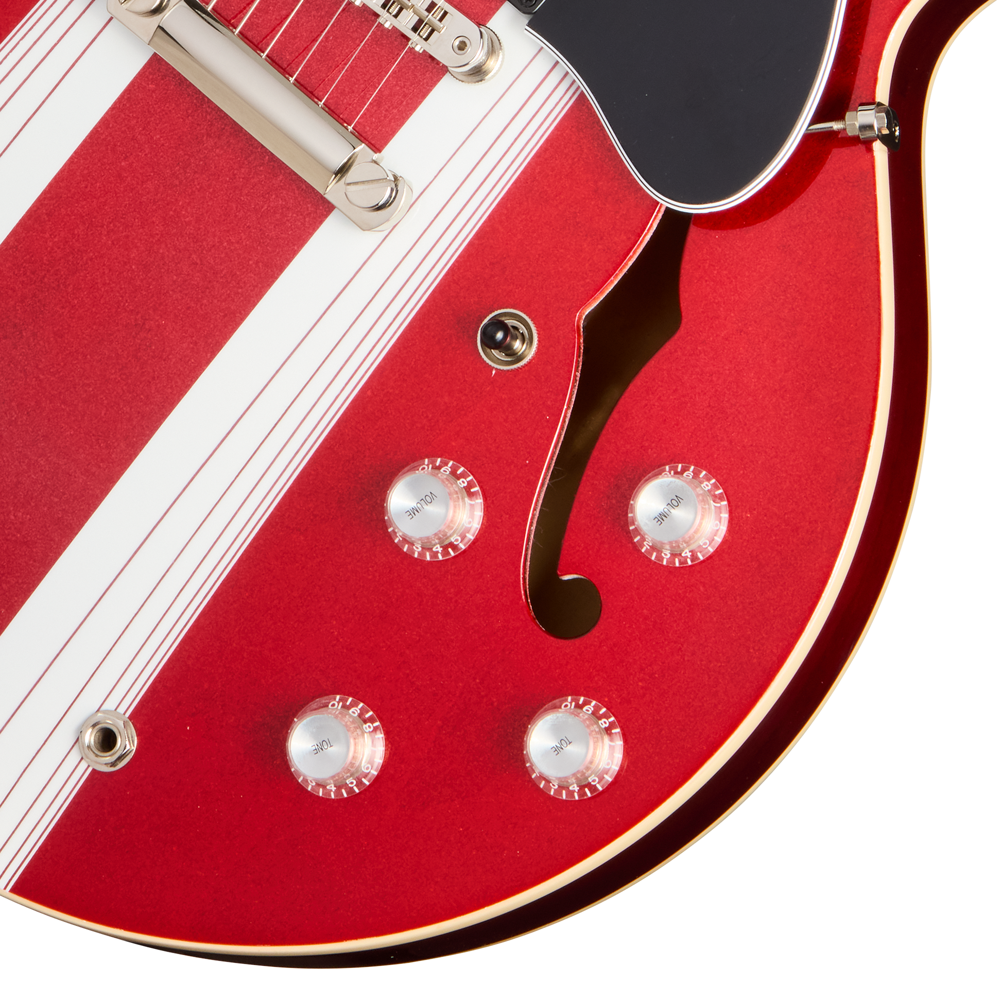 Gibson Mod™ Collection ES-335, Urgent Red Razorstripe