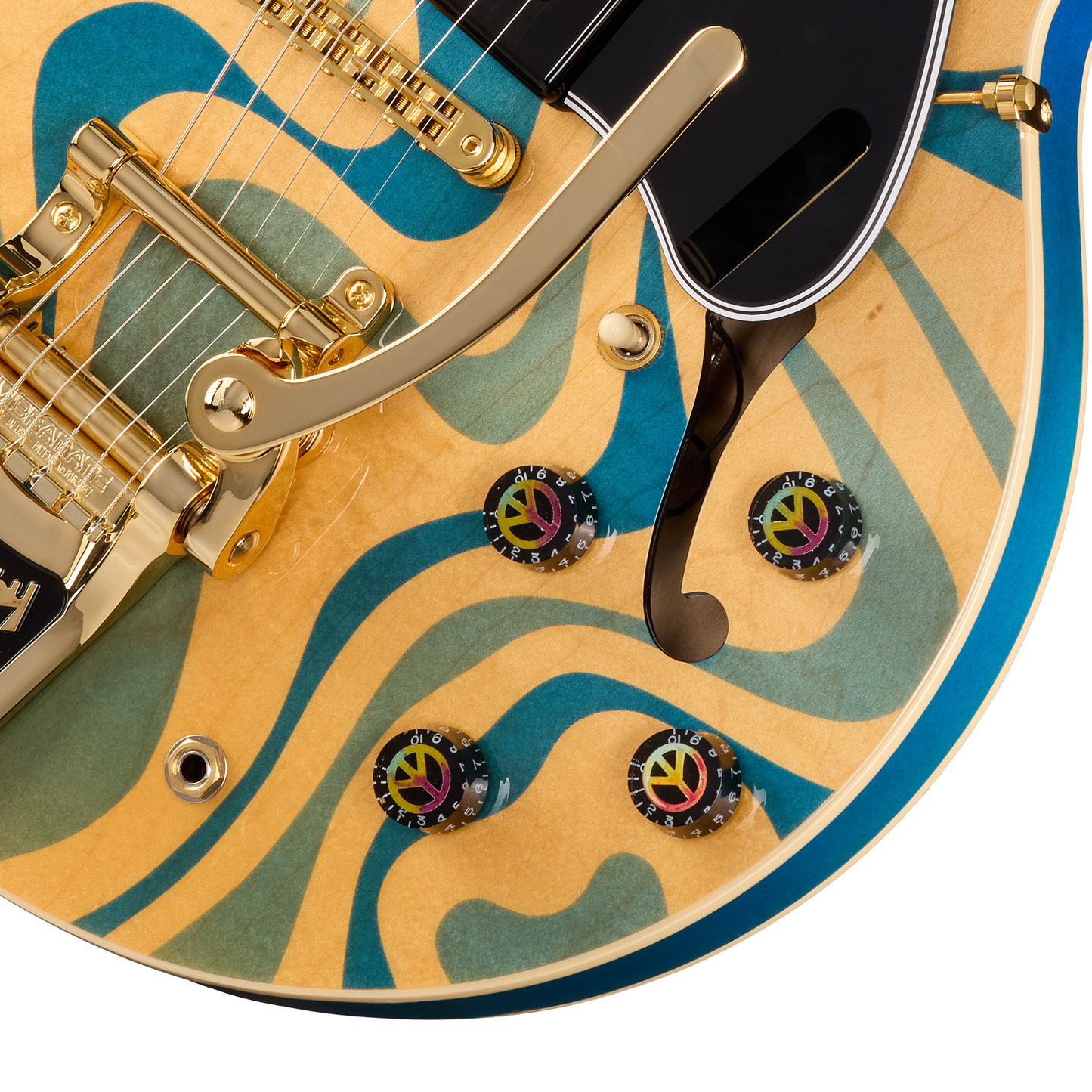 Gibson Mod™ Collection ES-330, Aqua Shag