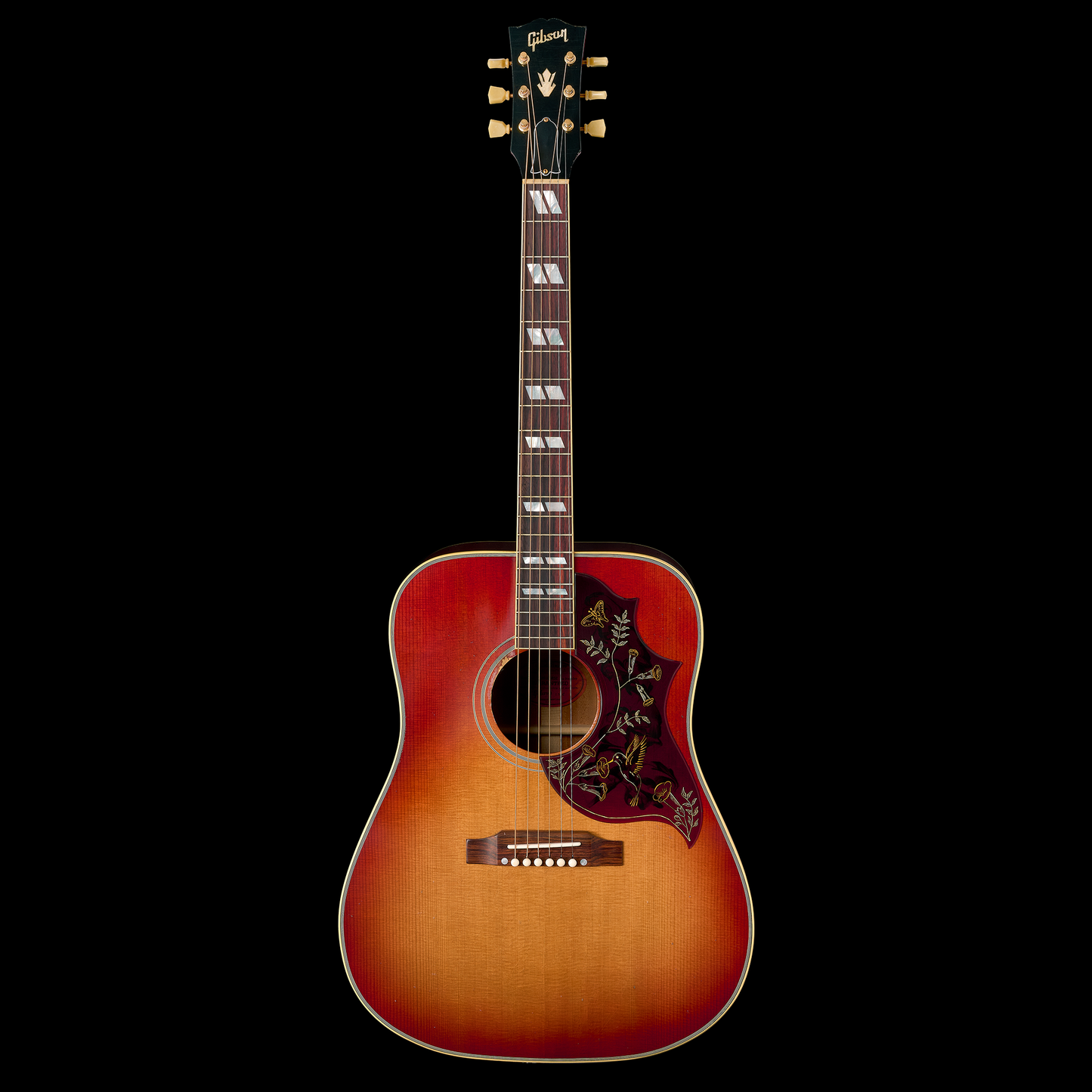 Gibson Custom 1960 Hummingbird Light Aged Acoustic - Heritage Cherry Sunburst