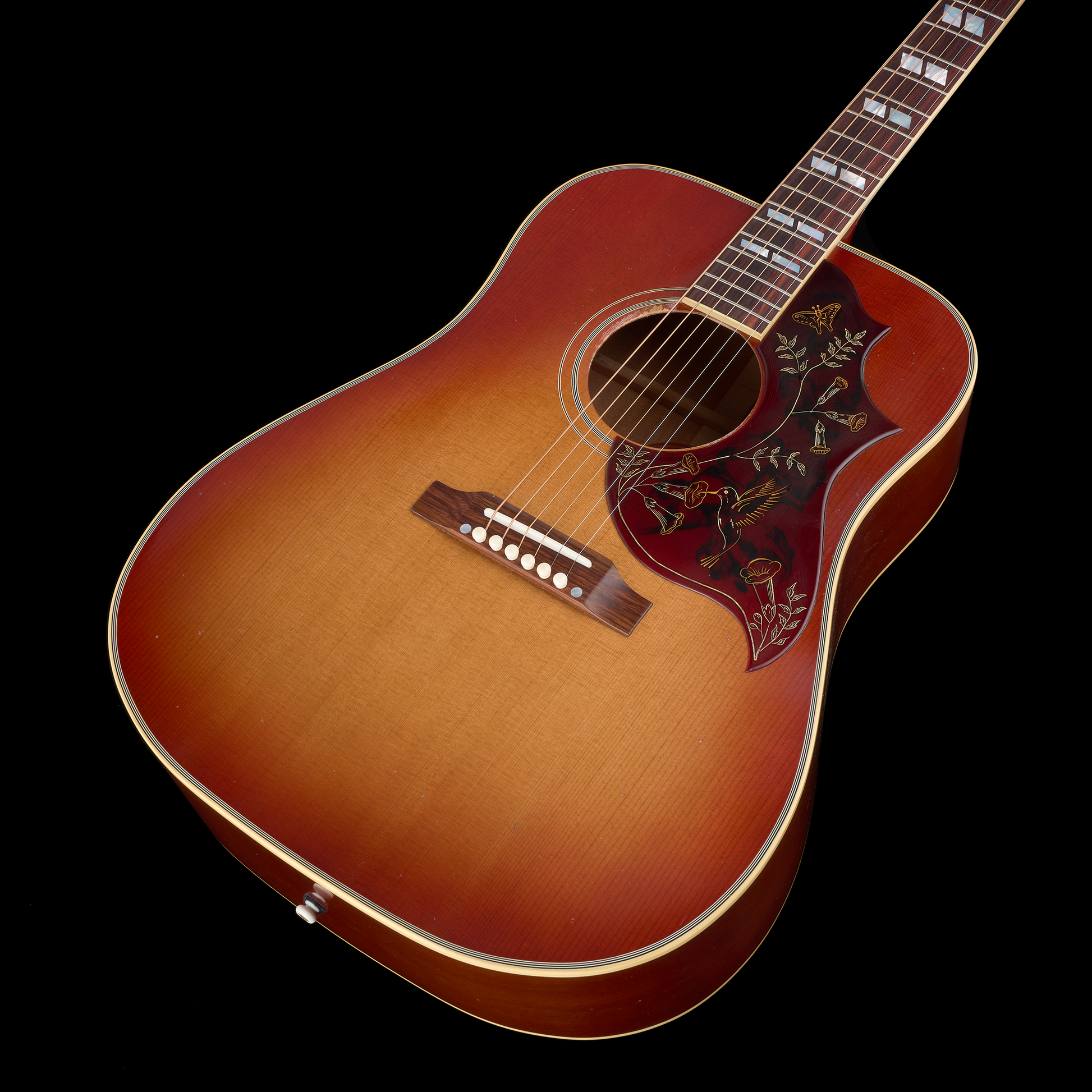 Gibson Custom 1960 Hummingbird Light Aged Acoustic - Heritage Cherry Sunburst