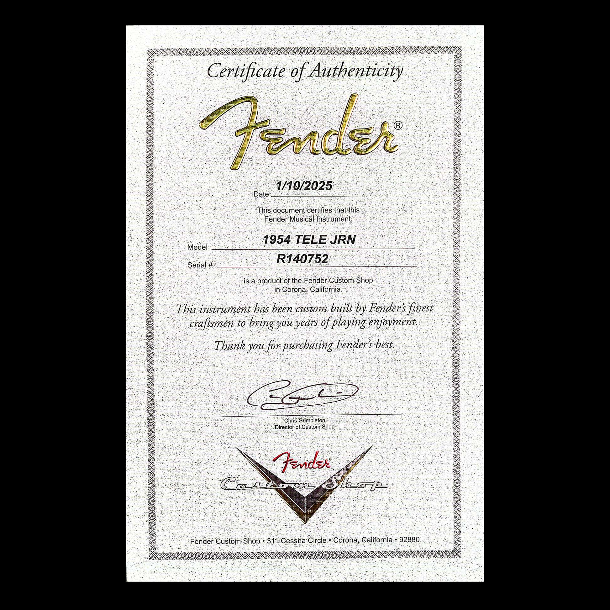 Fender Custom Shop 1954 RI Telecaster Journeyman Relic - Candy Tangerine