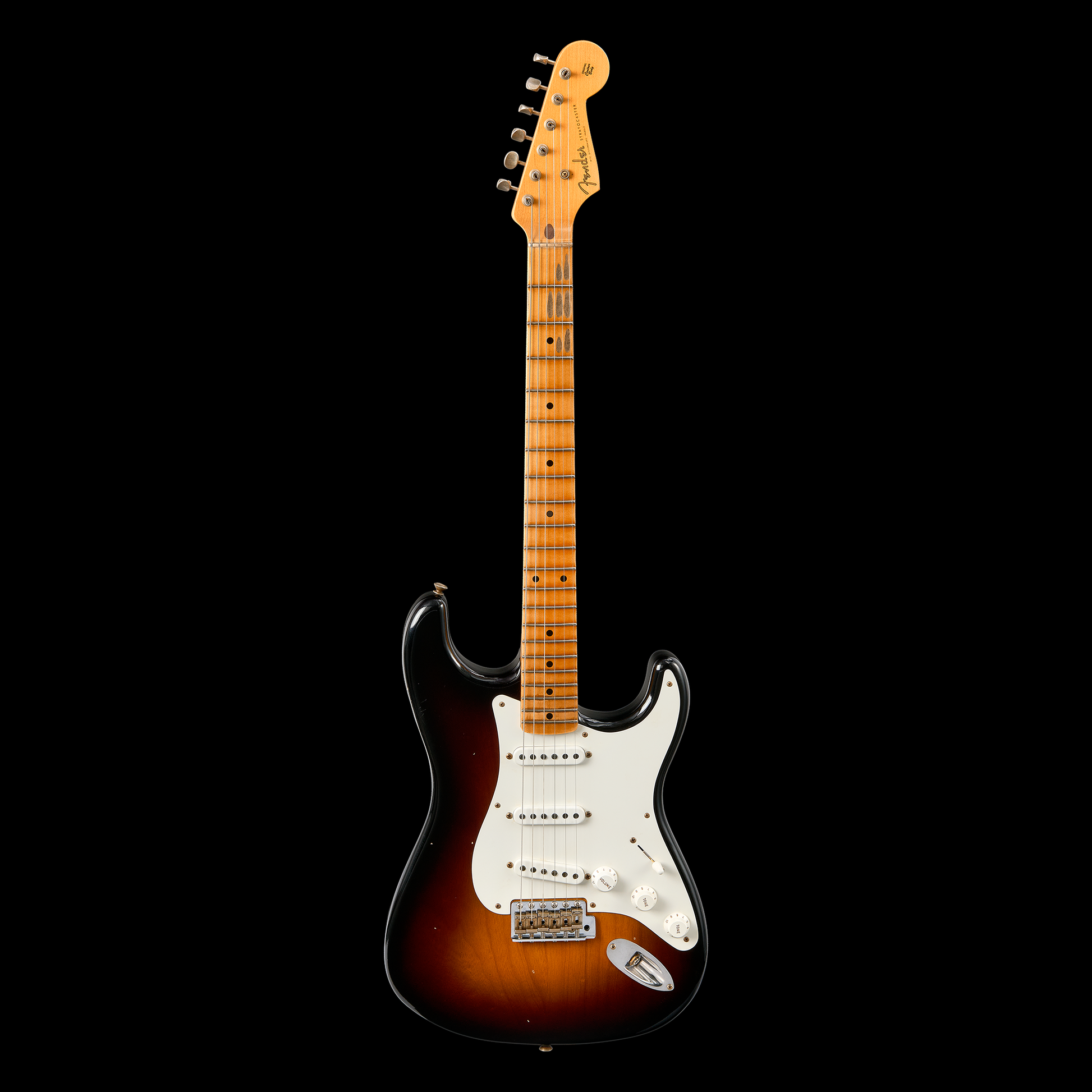 Fender Custom Shop 1955 Stratocaster Compound Radius Journeyman Relic - Aged 2-Tone Sunburst