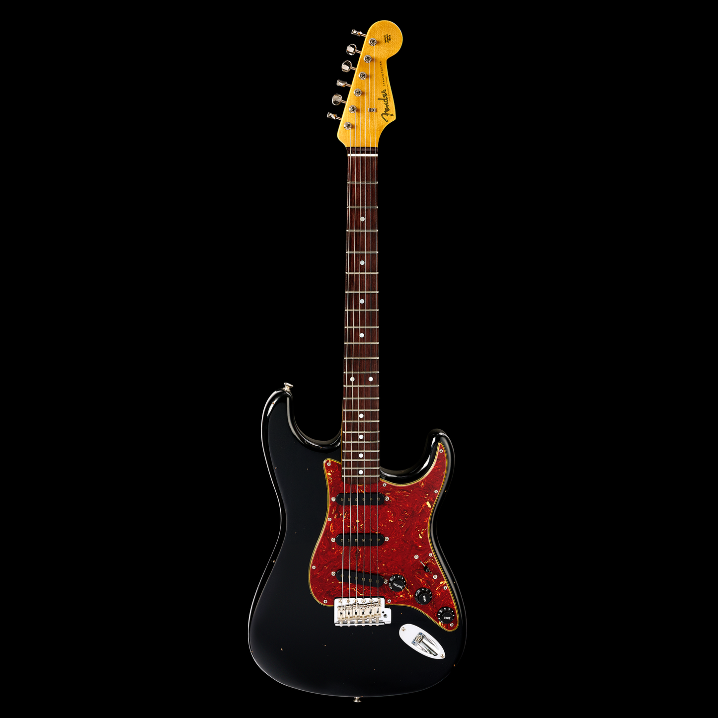 Fender Custom Shop Limited Edition Roasted Strat Journeyman Relic w/ Closet Classic Hardware - Black