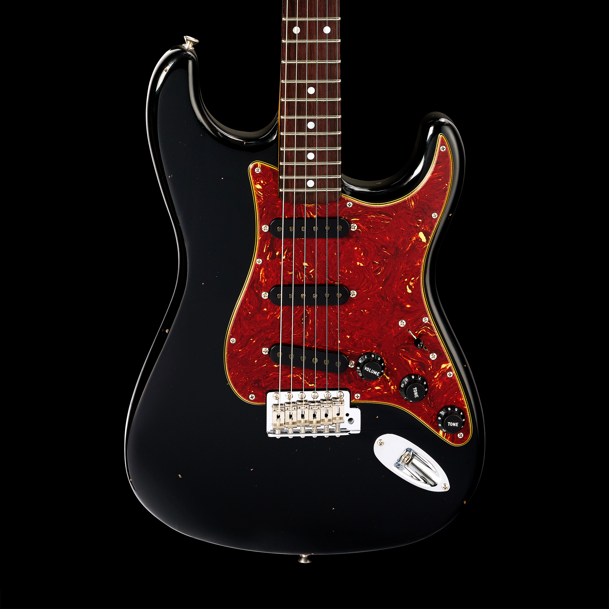 Fender Custom Shop Limited Edition Roasted Strat Journeyman Relic w/ Closet Classic Hardware - Black