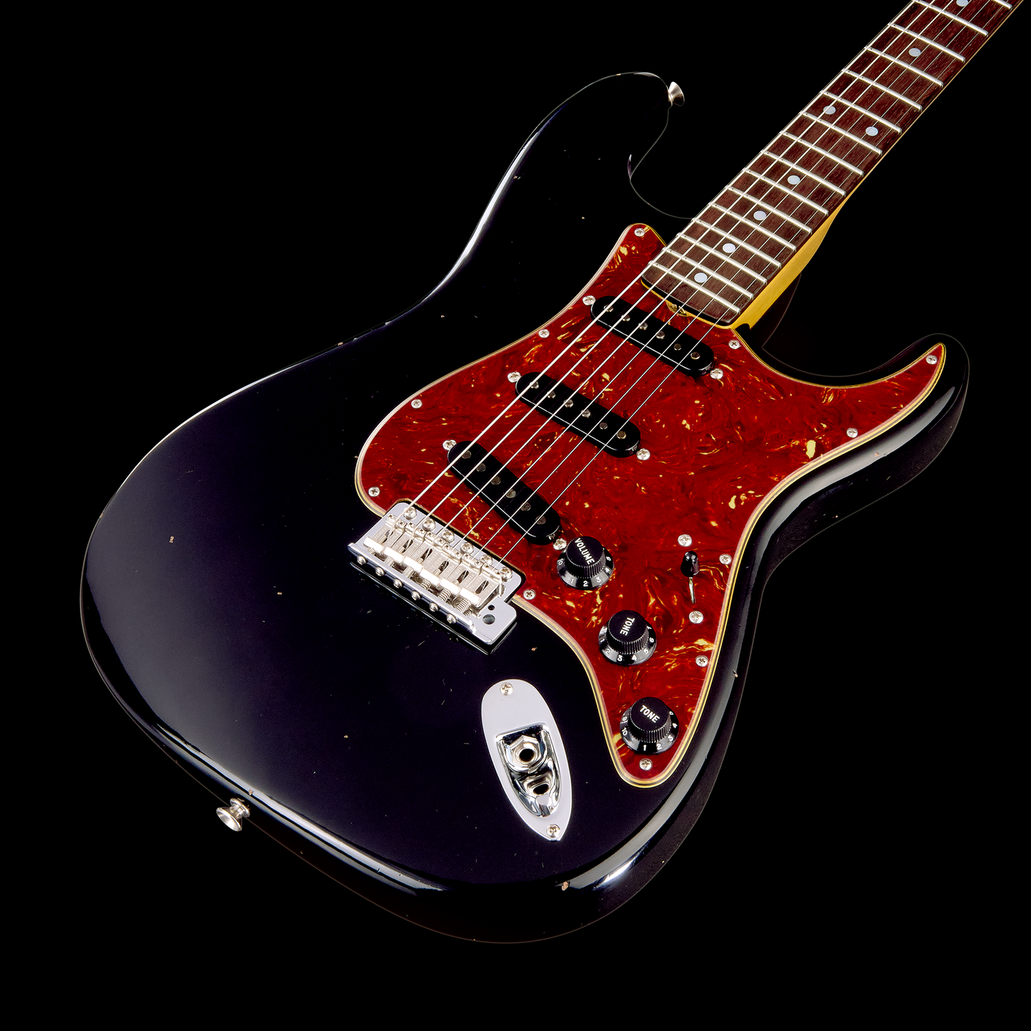 Fender Custom Shop Limited Edition Roasted Strat Journeyman Relic w/ Closet Classic Hardware - Black