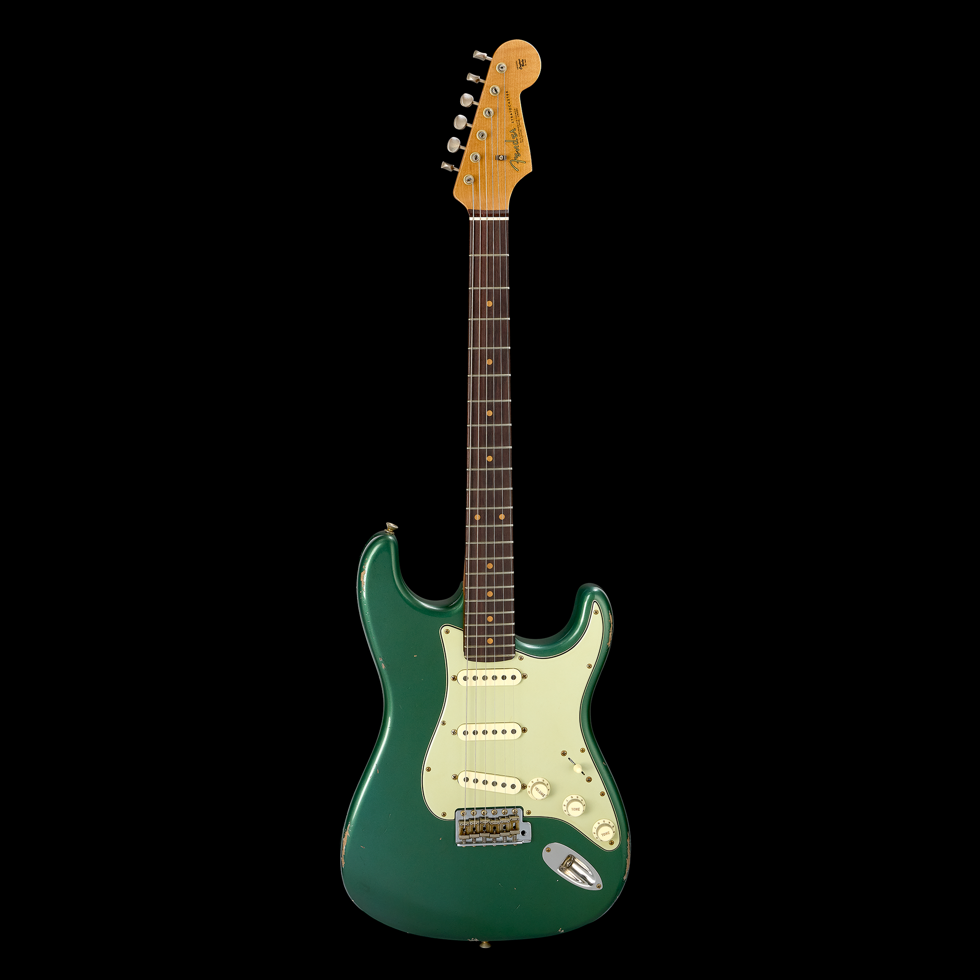Fender Custom Shop 63 Stratocaster RW Journeyman Master Built Todd Krause - Sherwood Green Metallic