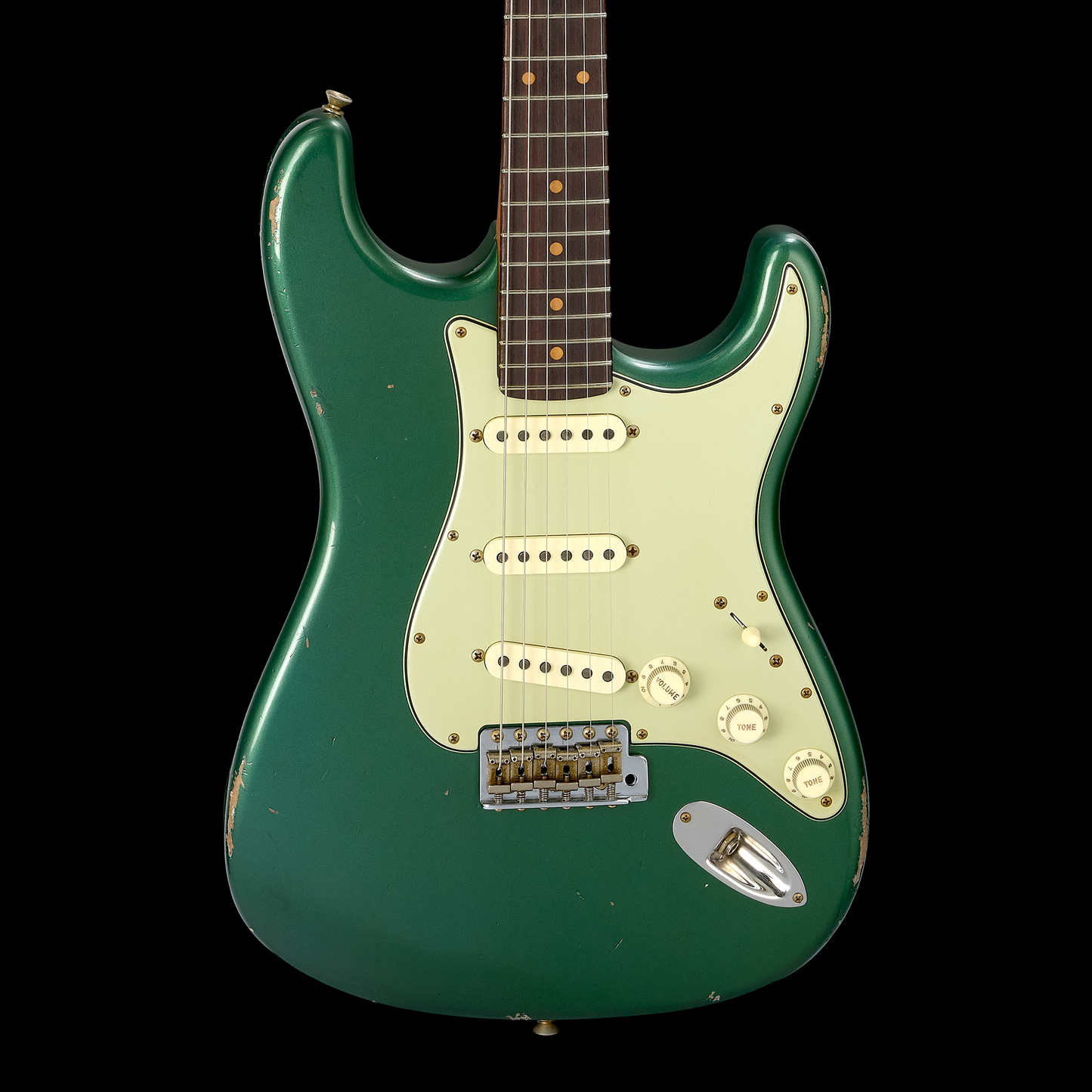 Fender Custom Shop 63 Stratocaster RW Journeyman Master Built Todd Krause - Sherwood Green Metallic