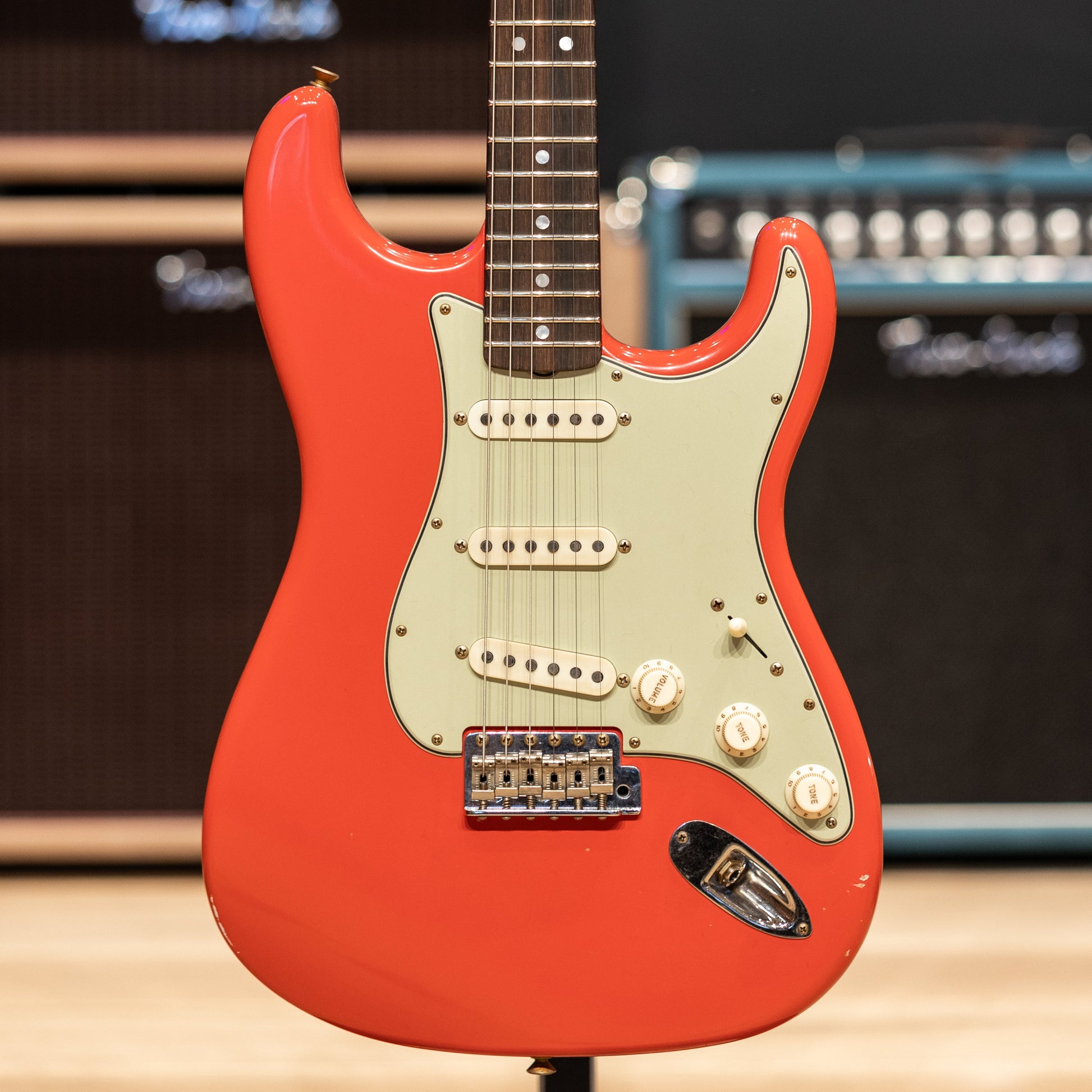 Fender Custom Shop Master Built David Brown Fat '64 Stratocaster - HW Josefina Pickups - Aged Fiesta Red