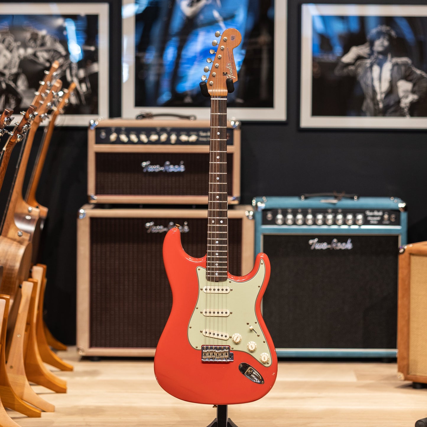 Fender Custom Shop Master Built David Brown Fat '64 Stratocaster - HW Josefina Pickups - Aged Fiesta Red