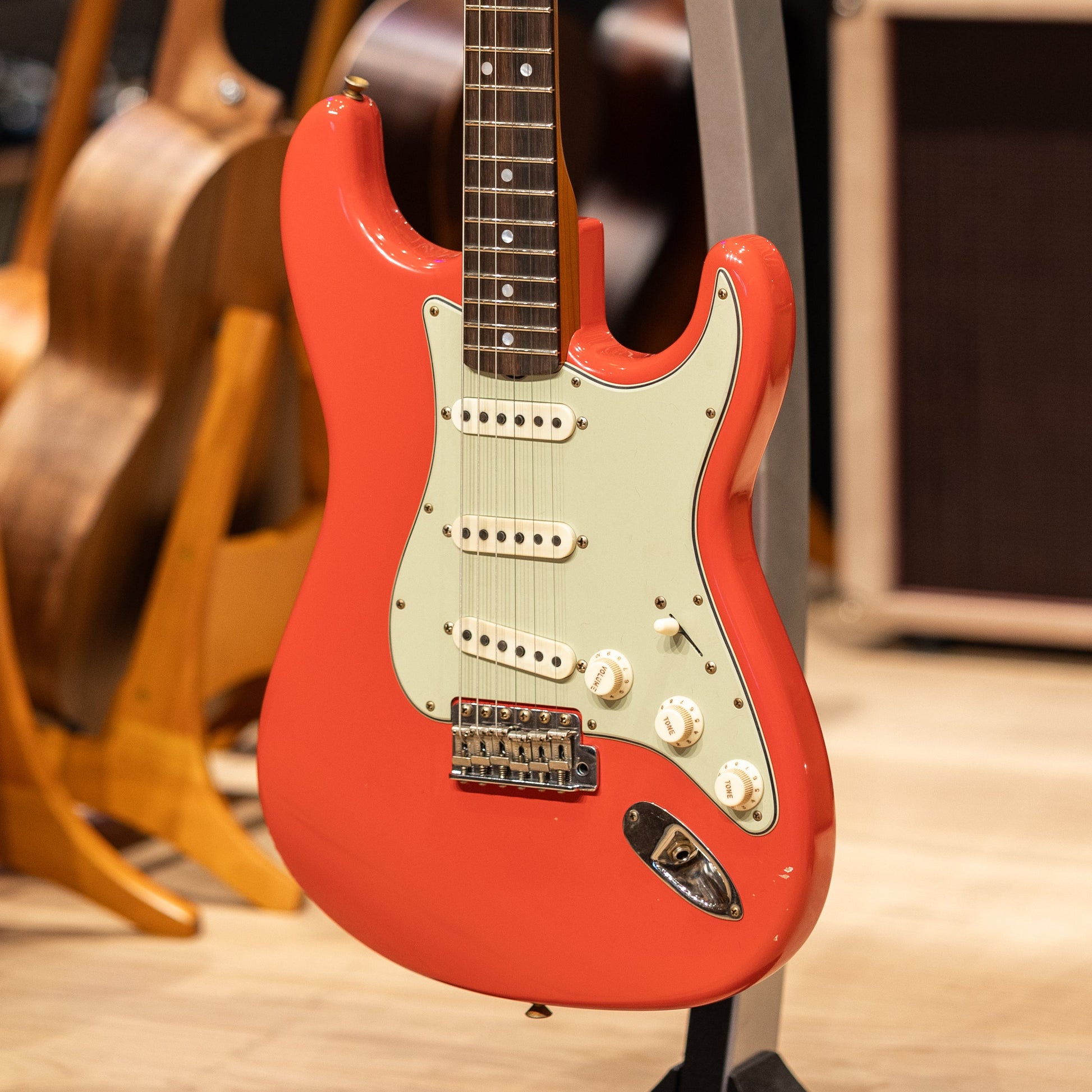 Fender Custom Shop Master Built David Brown Fat '64 Stratocaster - HW Josefina Pickups - Aged Fiesta Red