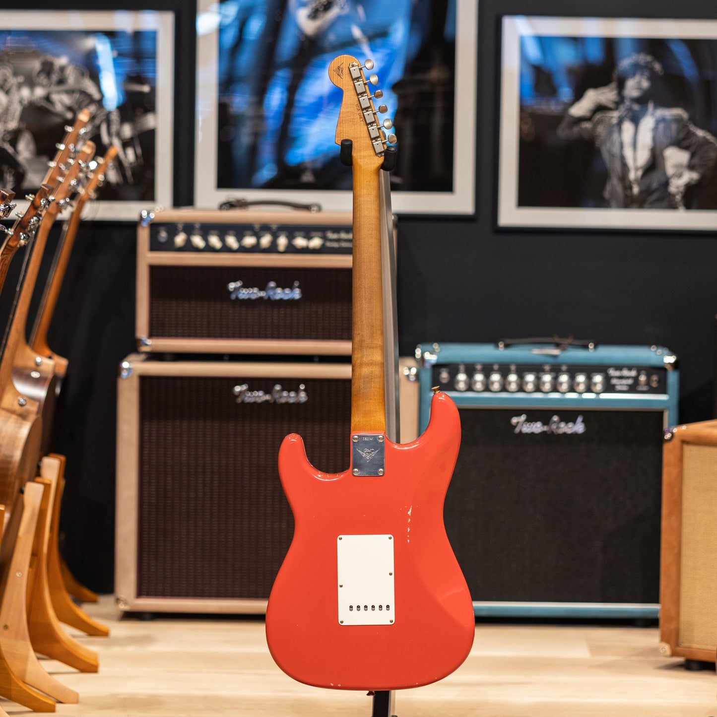 Fender Custom Shop Master Built David Brown Fat '64 Stratocaster - HW Josefina Pickups - Aged Fiesta Red