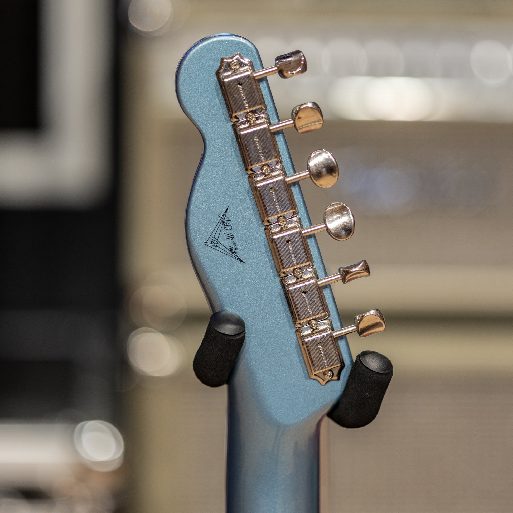 Fender Custom Shop Masterbuilt Austin MacNutt 60s 5A Flame Top Telecaster NOS - Blue Stain Top w/ Ice Blue Metallic Burst