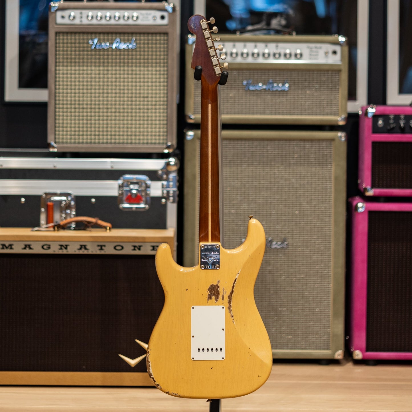 Fender Custom Shop 50's Dualmag II Compound Radius Stratocaster Relic - Aged Nocaster Blonde