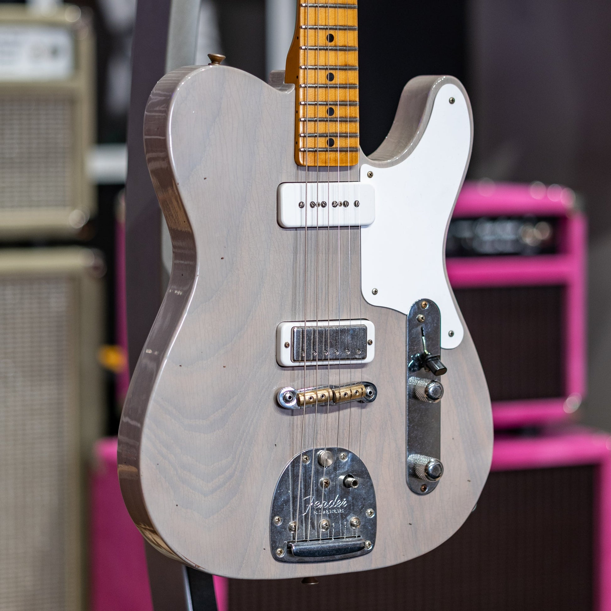 Fender Custom Shop Limited Edition Ocelot Telecaster Journeyman Relic - Dirty White Blonde