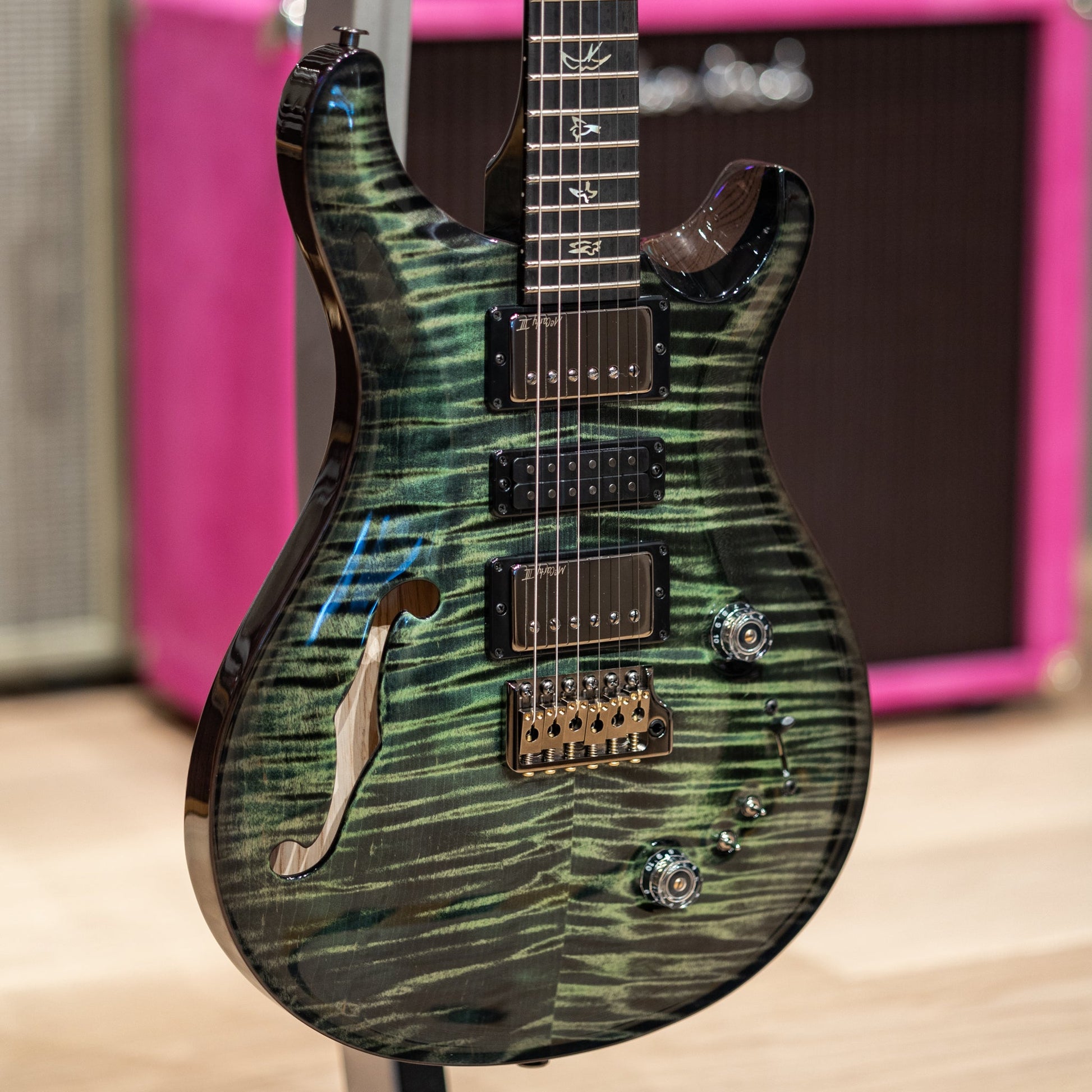 PRS Wood Library Special Semi-Hollow Artist Top - Private Stock Sage