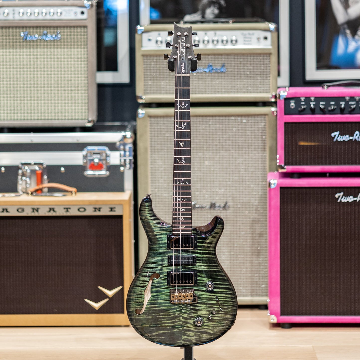 PRS Wood Library Special Semi-Hollow Artist Top - Private Stock Sage