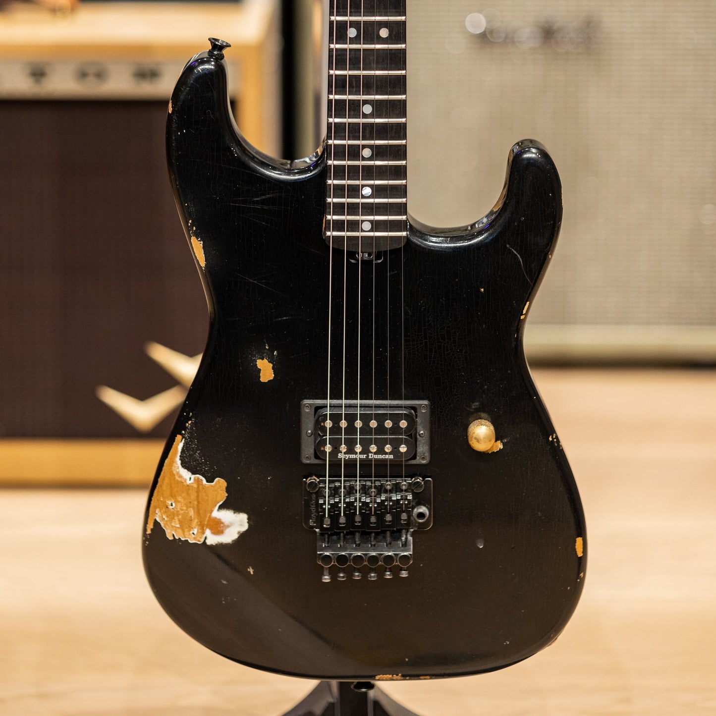 Charvel Custom Shop Masterbuilt Red Dave San Dimas 1H - Nitro Aged Black